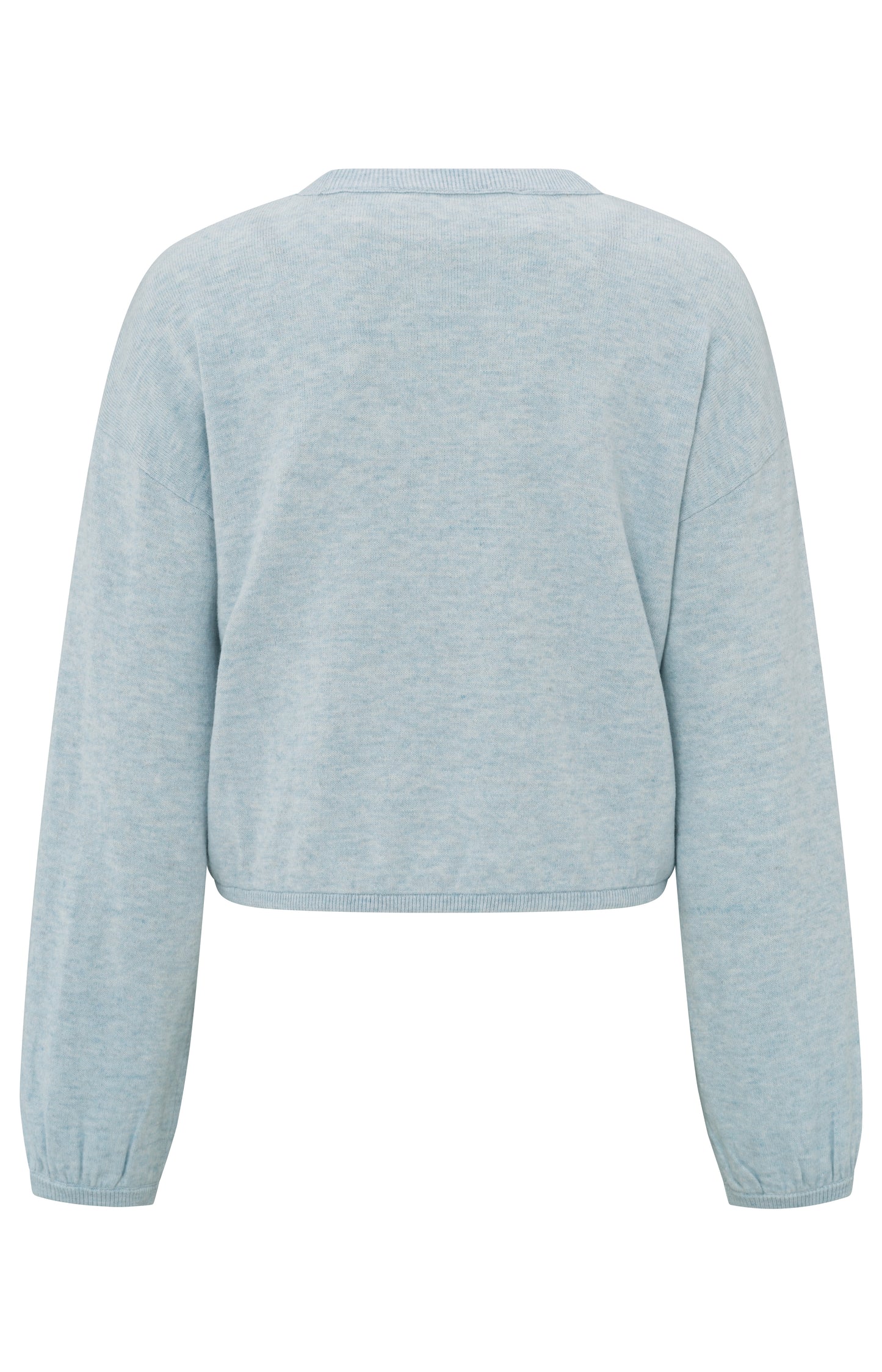 YAYA Sweater With Cord At Bottom Hem