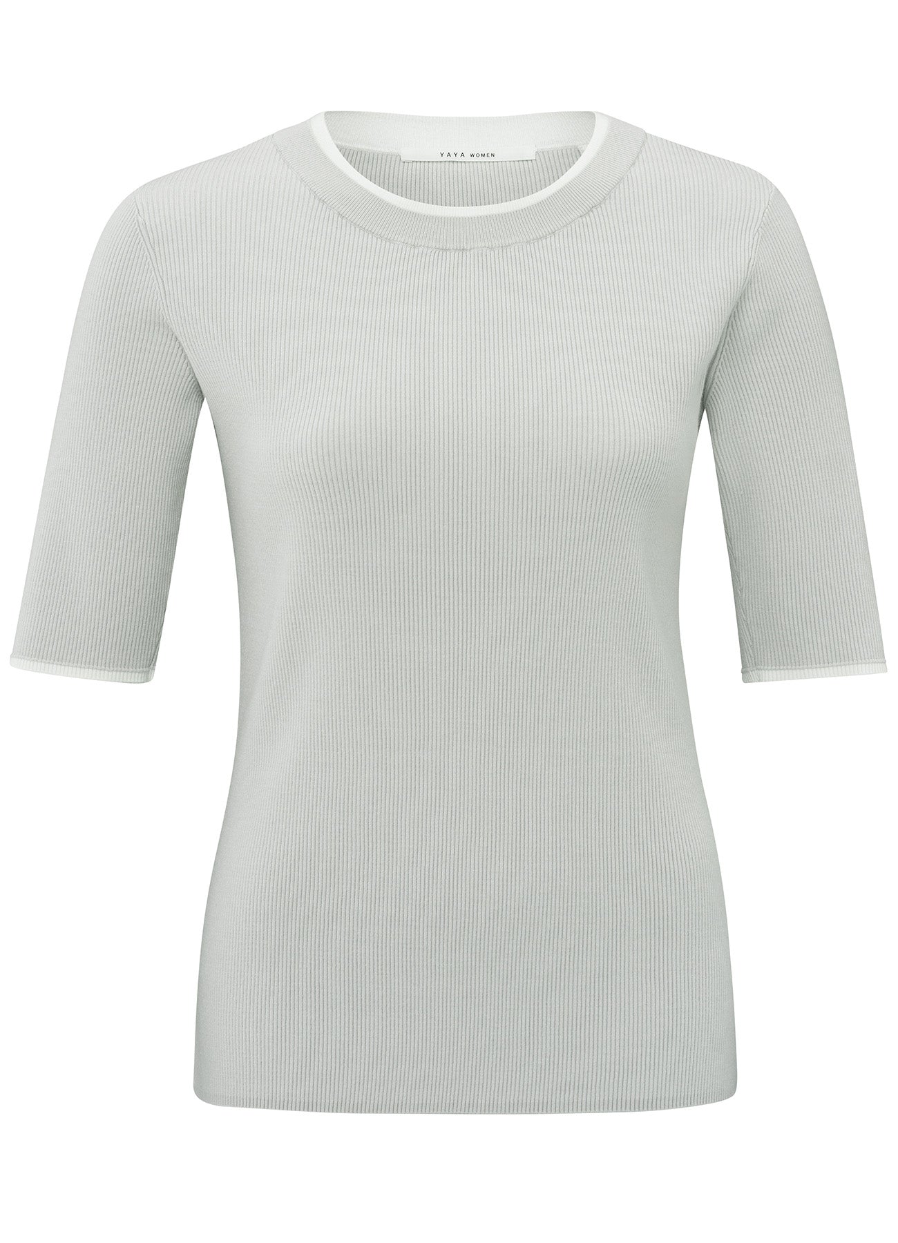 YAYA Rib Fitted Sweater