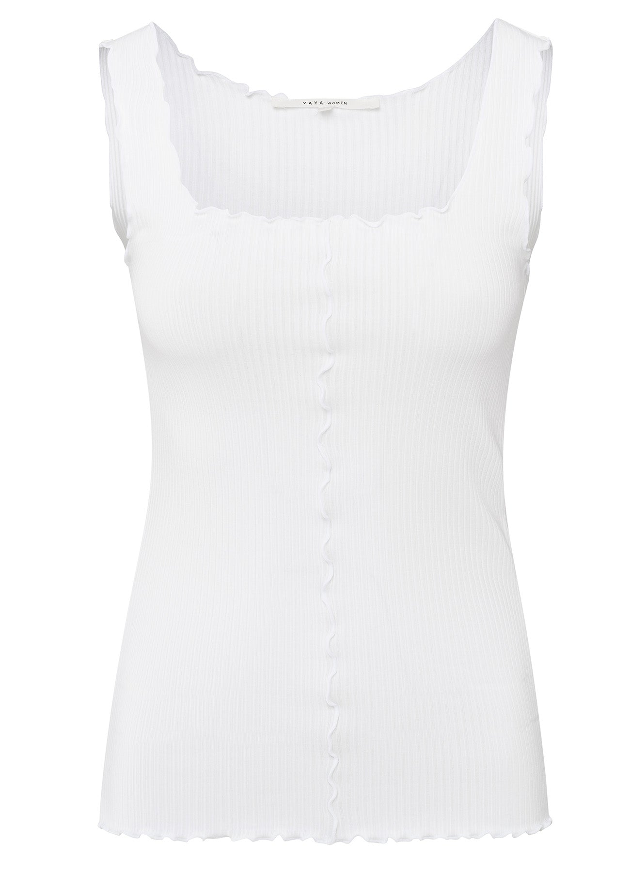 YAYA Singlet with Frilled Seams