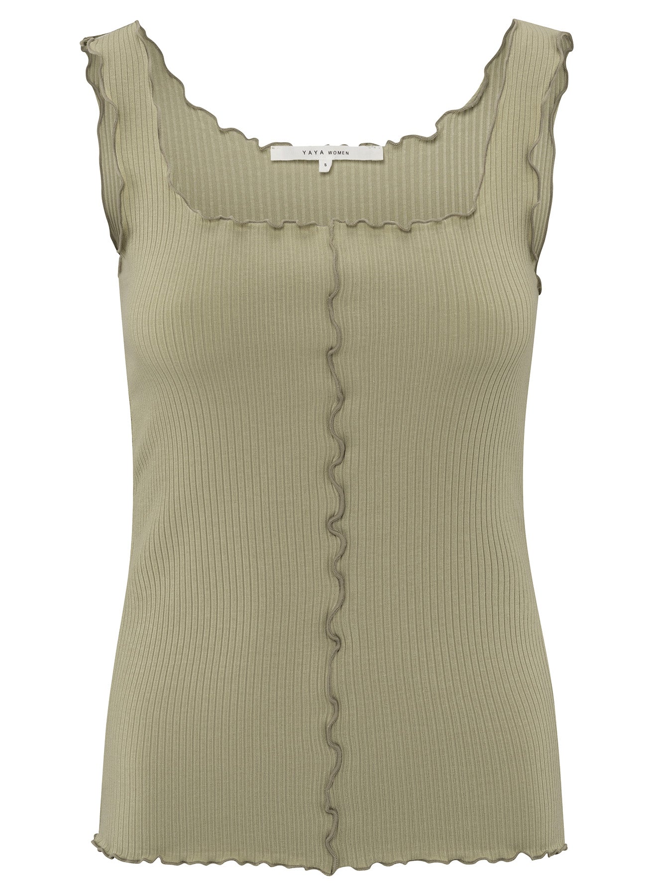 YAYA Singlet with Frilled Seams