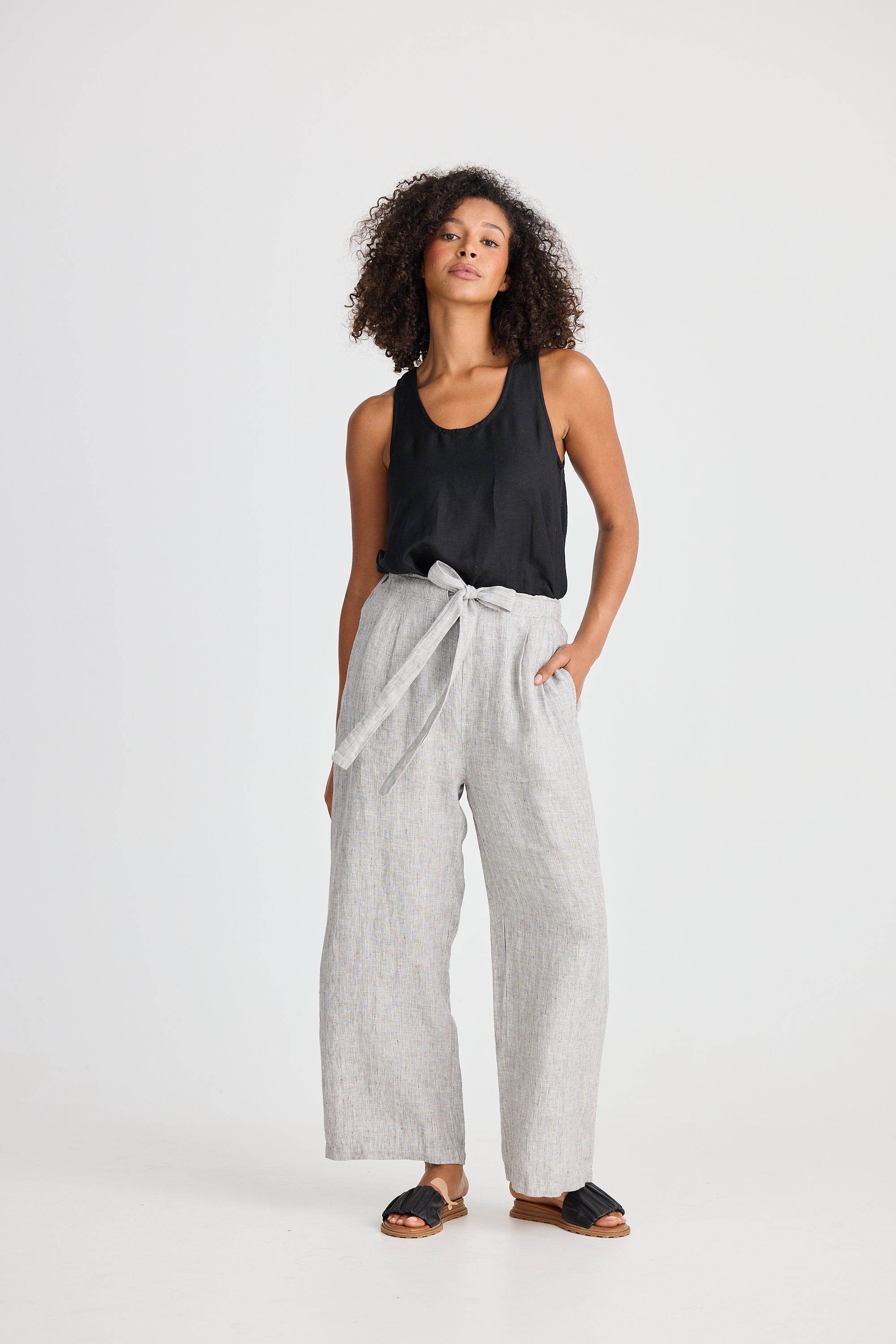 Shanty Dickens Pant - Charcoal Fleck