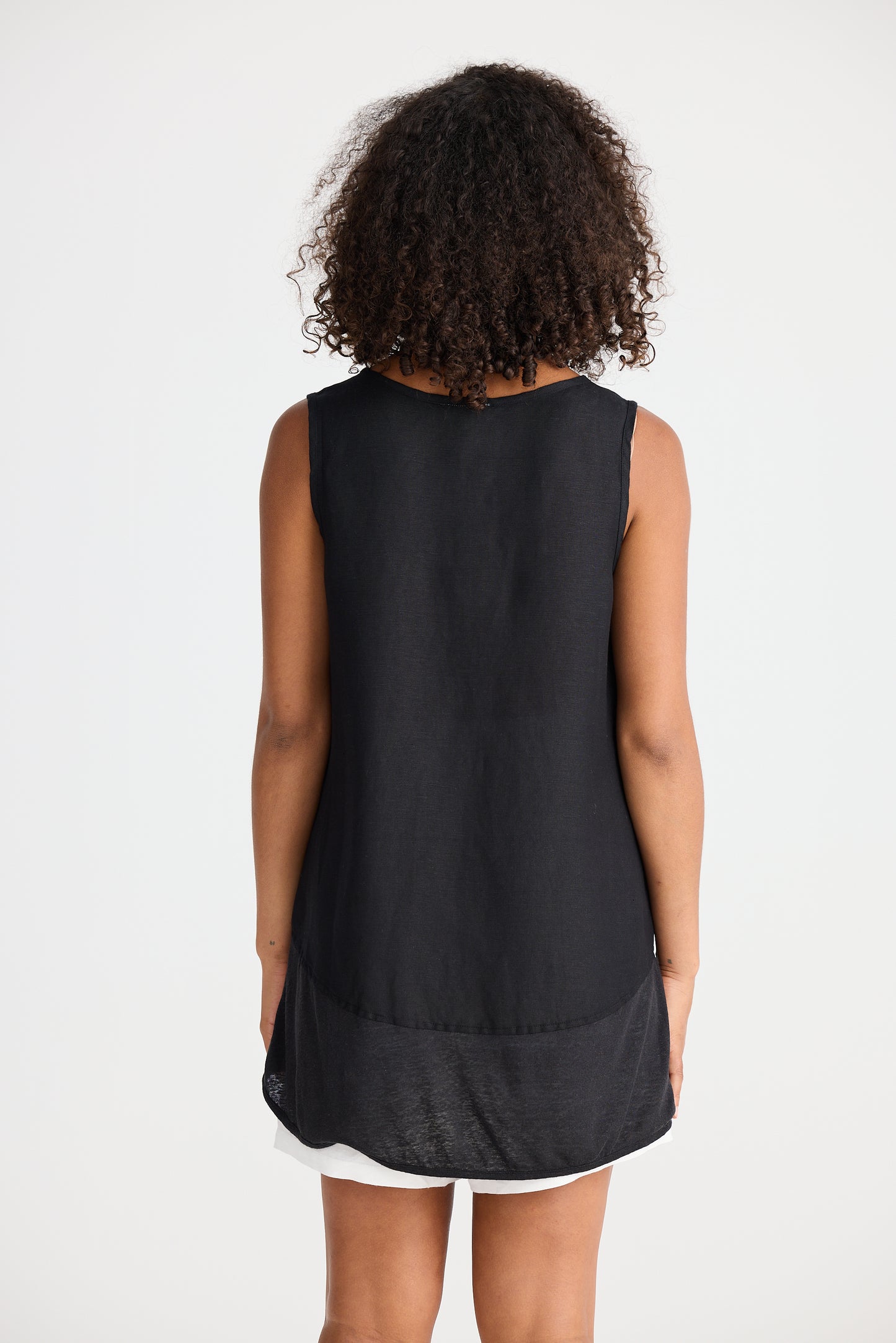 Shanty Nomad Knit Singlet - Black
