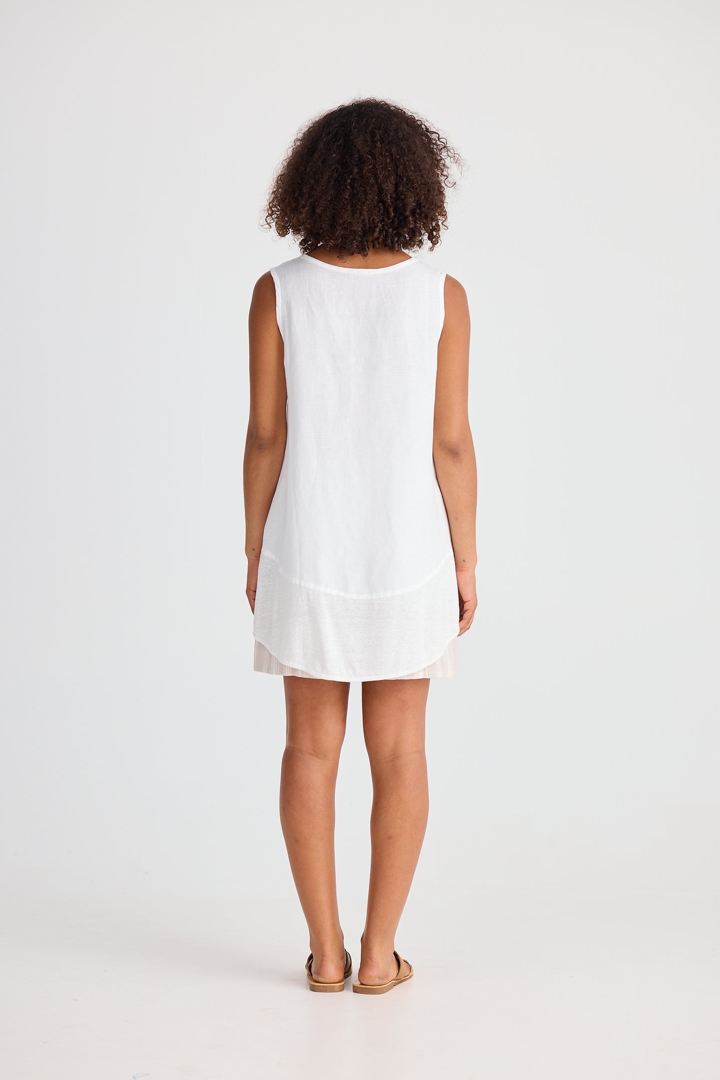 Shanty Nomad Knit Singlet - White