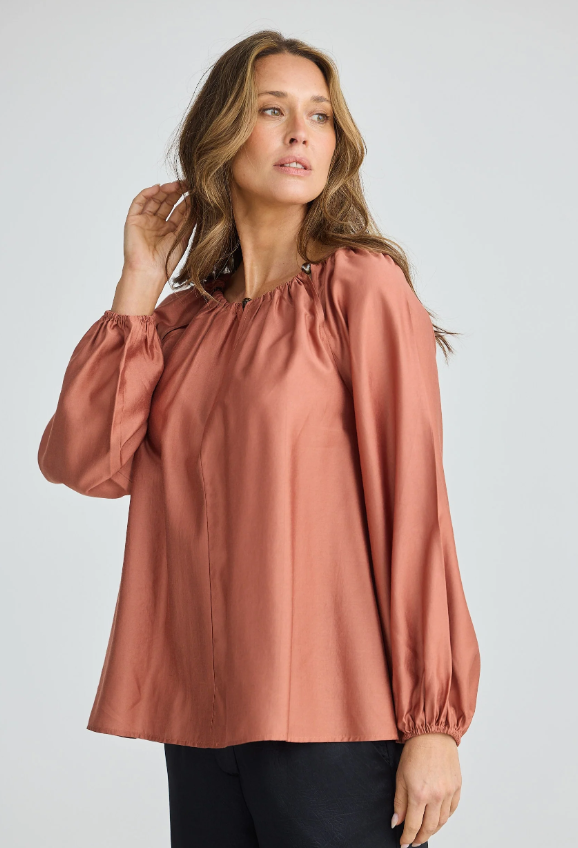 Brave & True Carlisle Blouse Terracotta