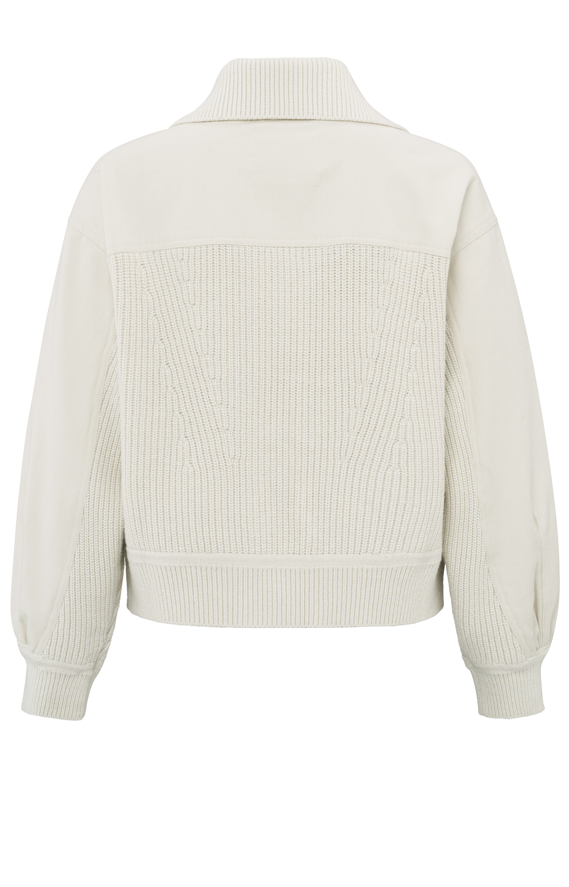 YAYA Cardigan With Twill Details