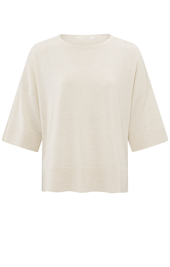 YAYA Oversized Fine Knitted T-shirt Ss