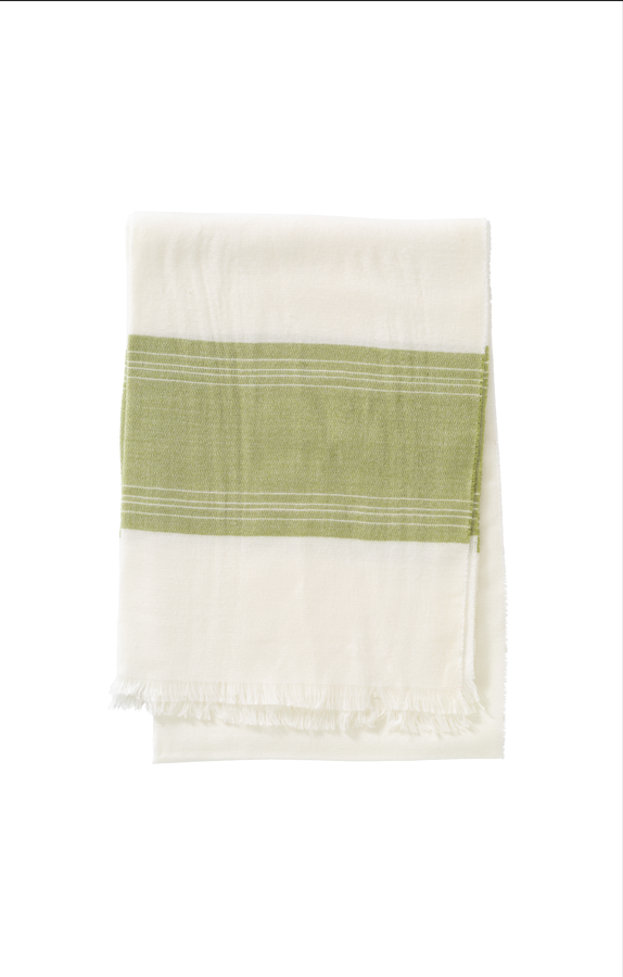 YAYA Melange Border Scarf