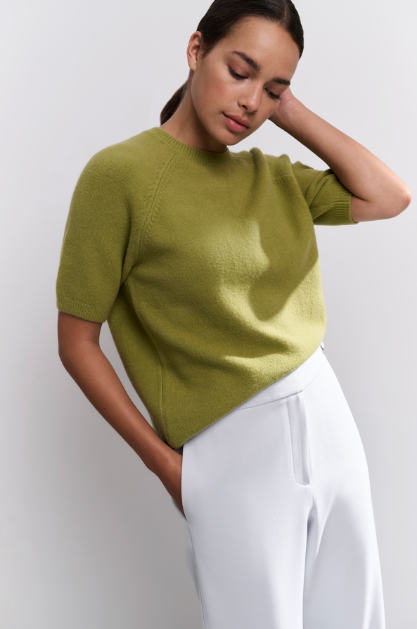 YAYA Raglan Short SLeeve Sweater