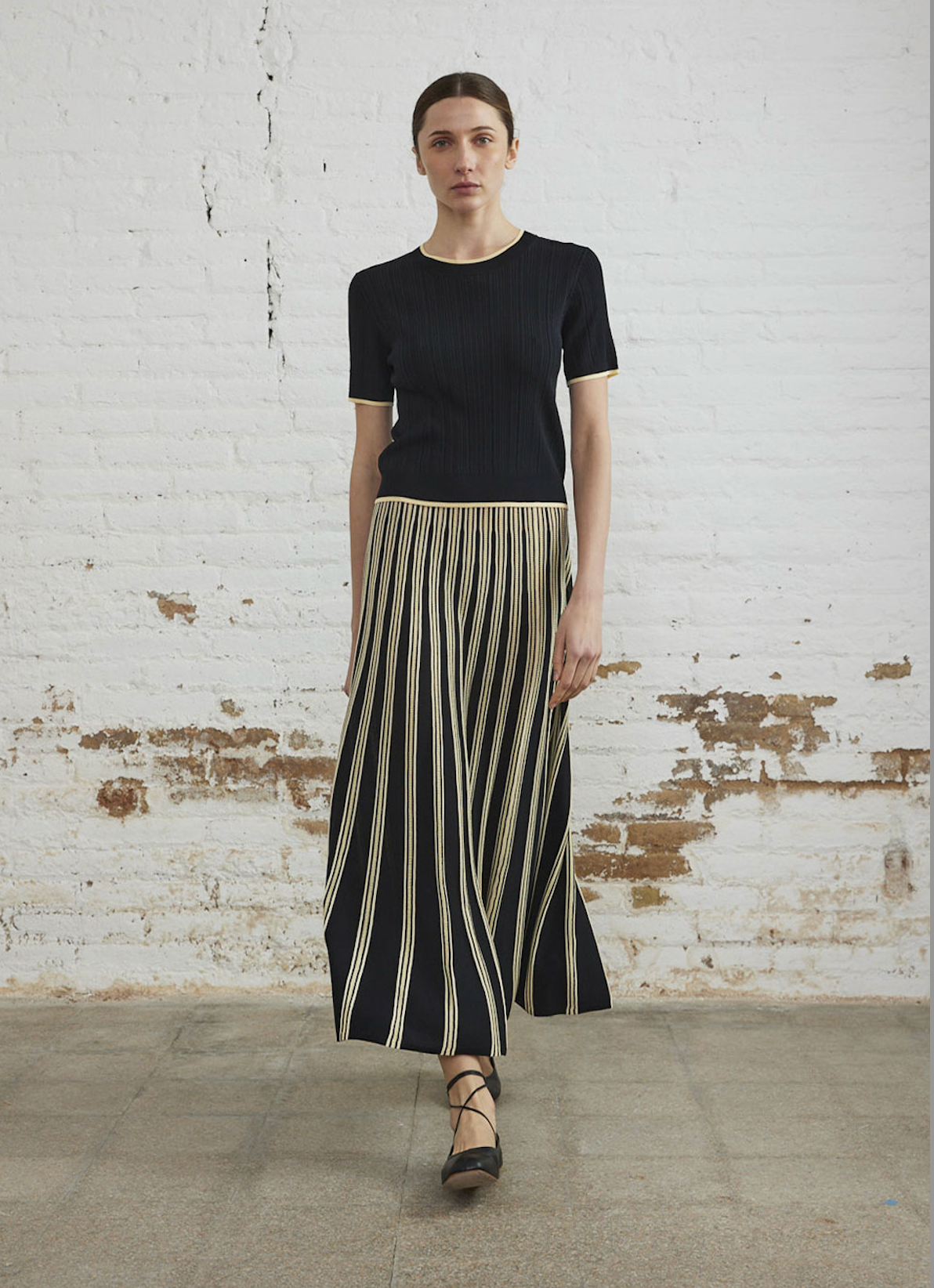 Sita Murt Radial Layer Midi Skirt