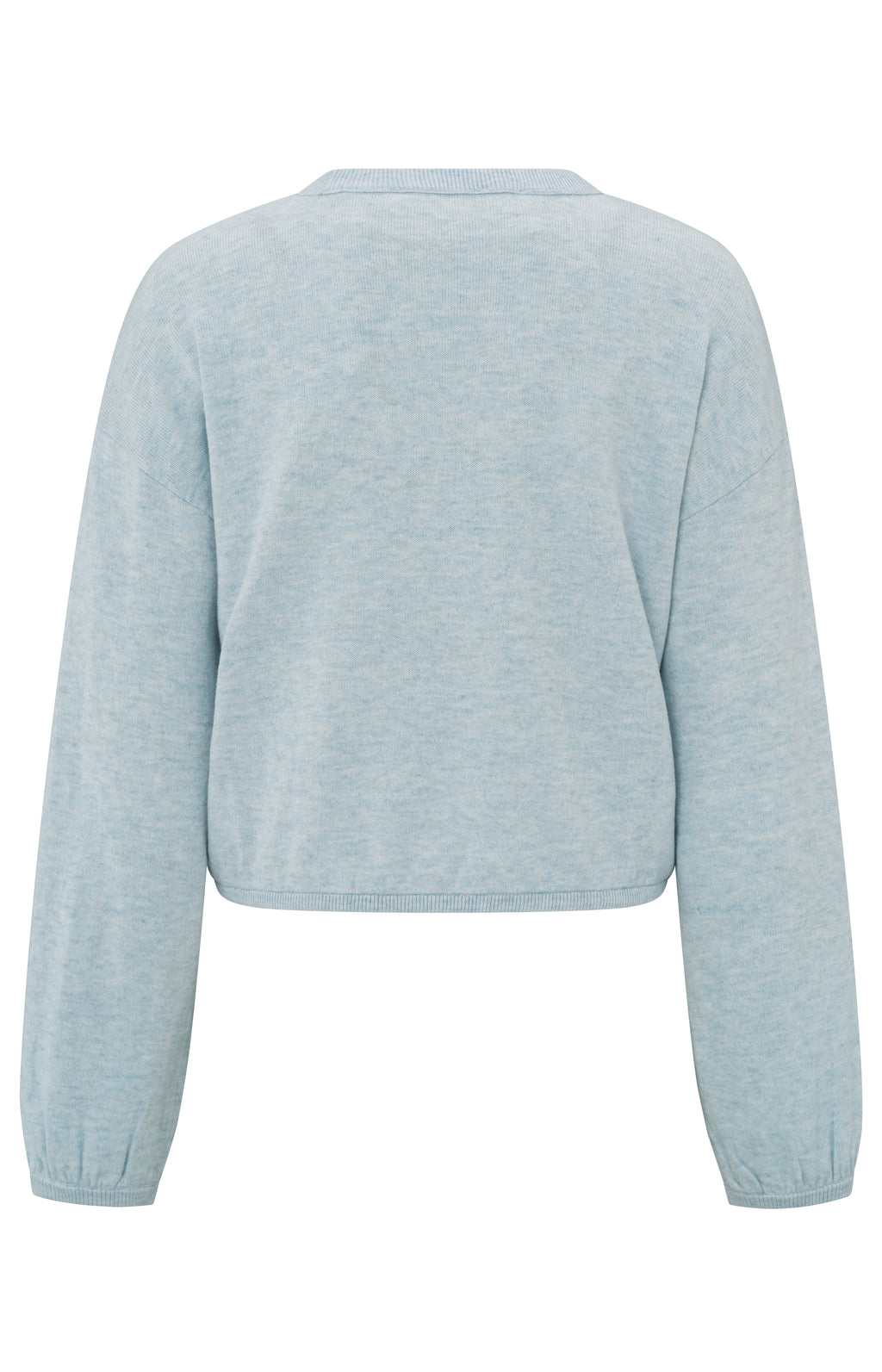 YAYA Sweater With Cord At Bottom Hem