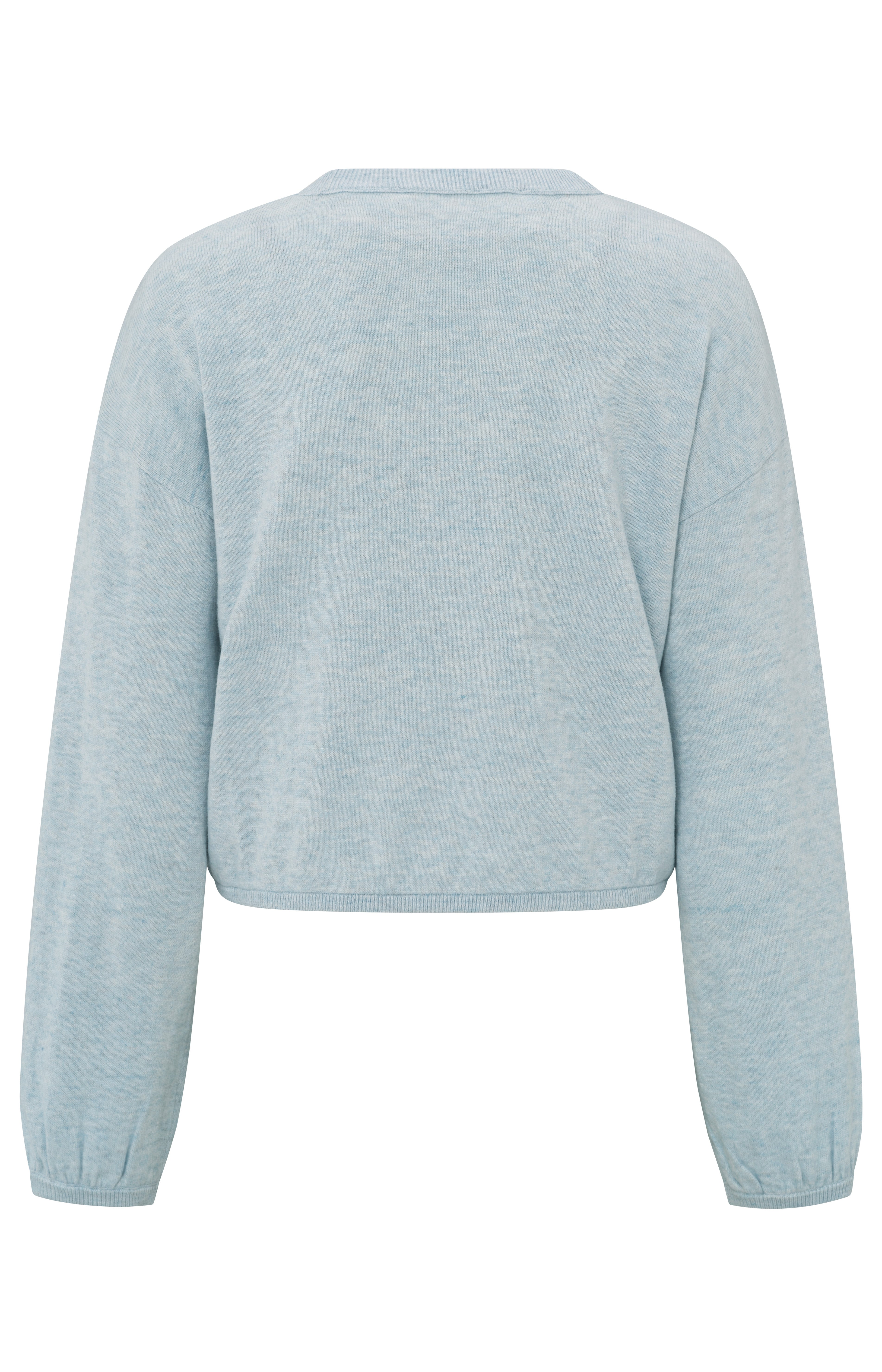 YAYA Sweater With Cord At Bottom Hem