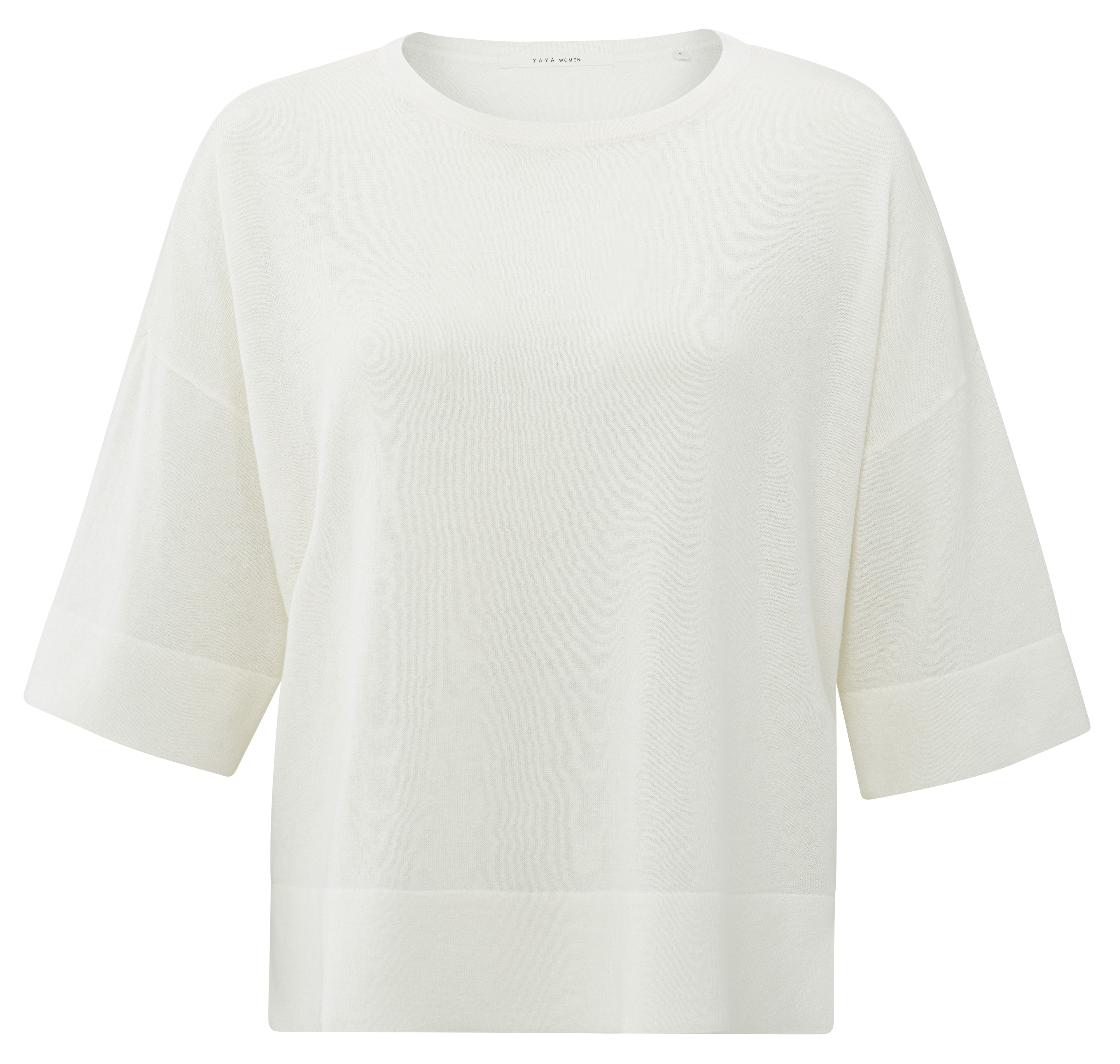 YAYA  Oversized Fine Knitted T-Shirt
