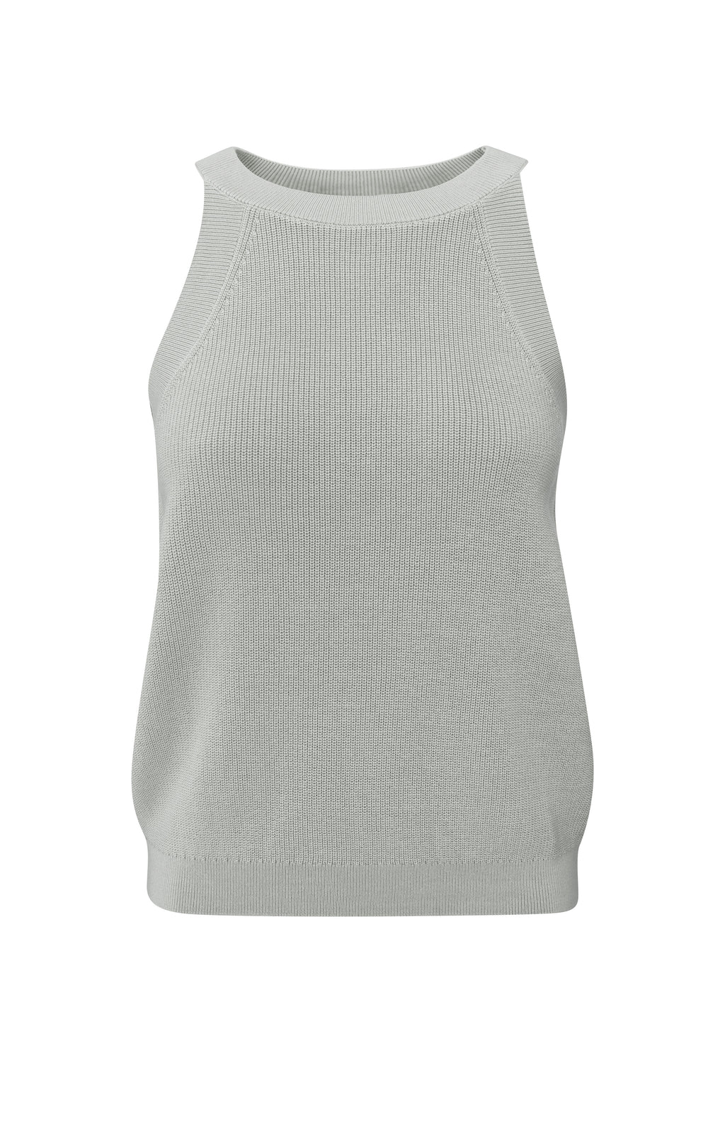 YAYA Knitted Tank top with High Neckline