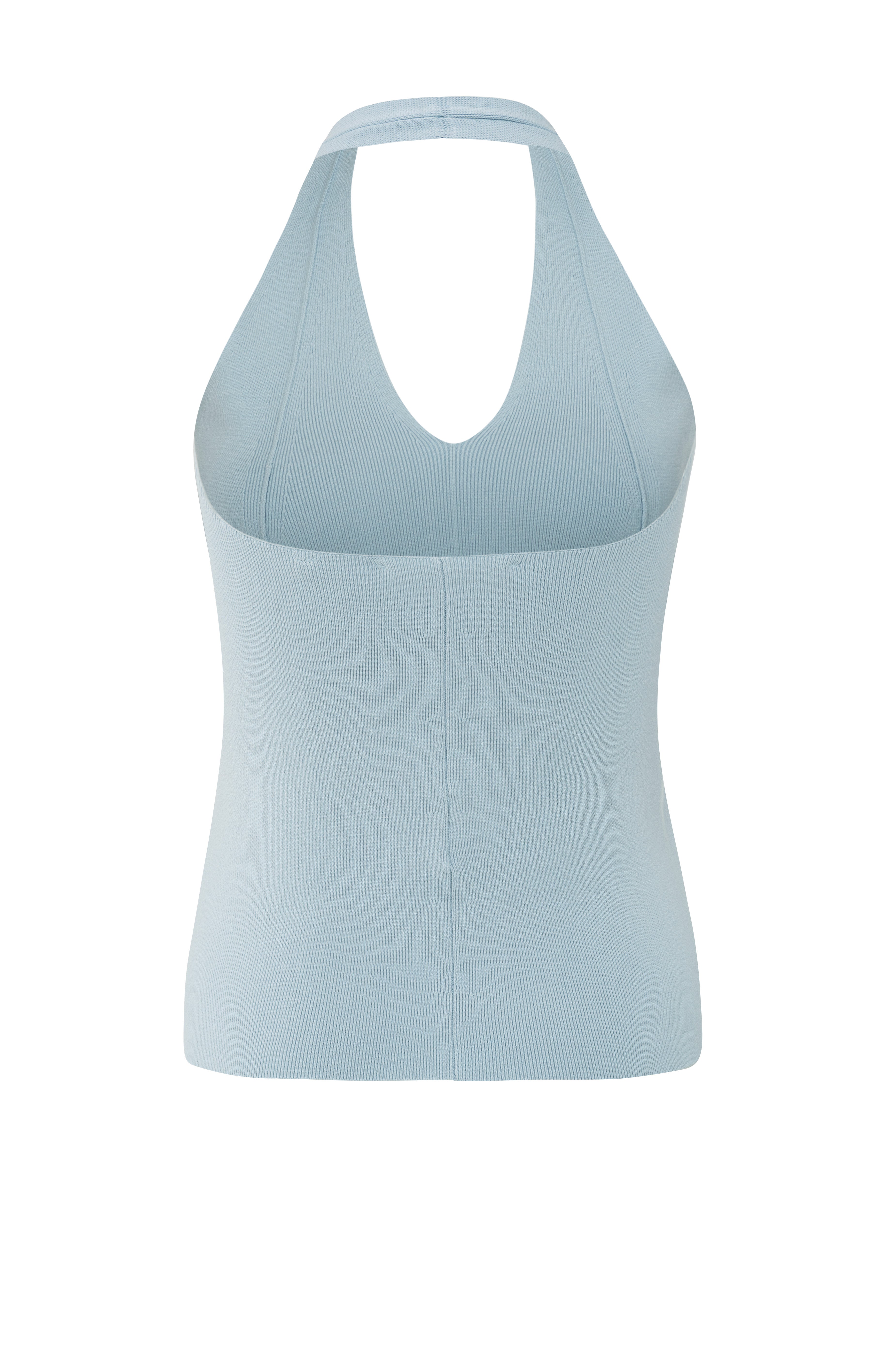 YAYA Knitted Fitted Halter Top