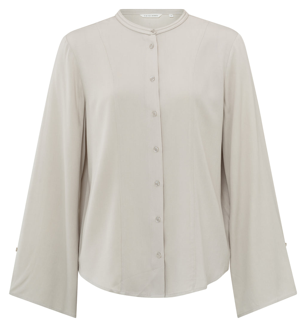 YAYA Dove Gray Blouse