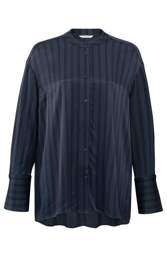 YAYA Outer Space Blue Dessin Button Up