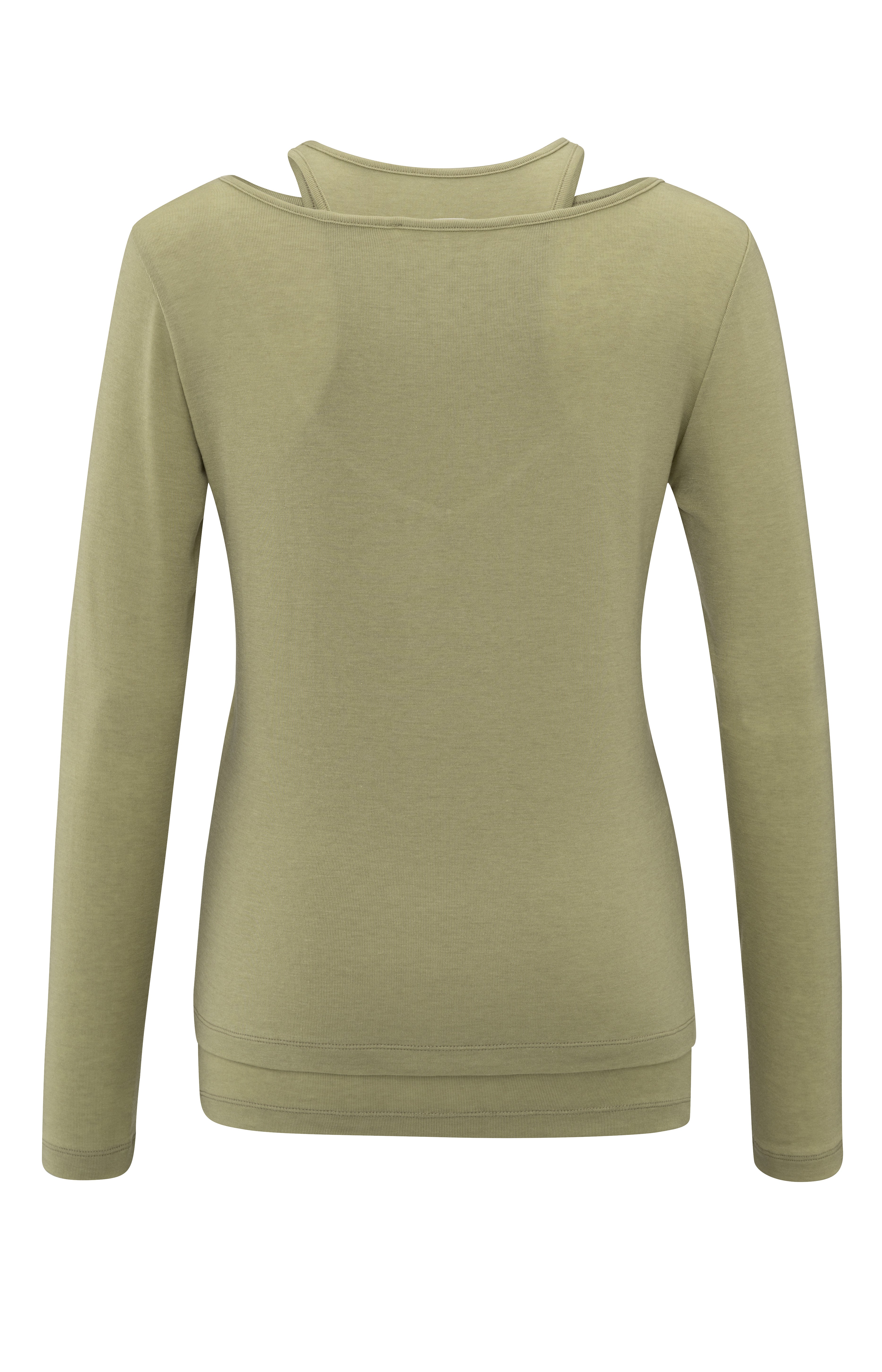 YAYA Two In One Top - Soft Green