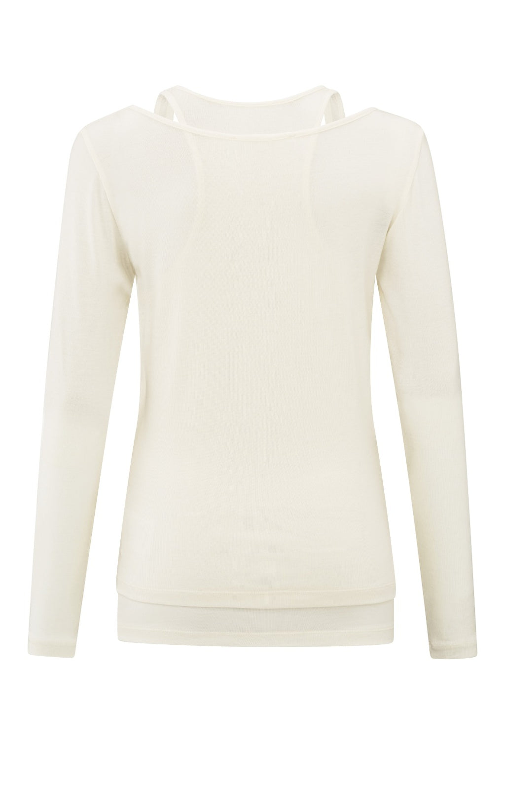 YAYA Two In One Top - Off White