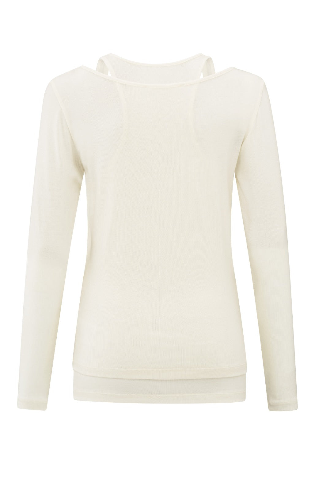 YAYA Two In One Top - Off White