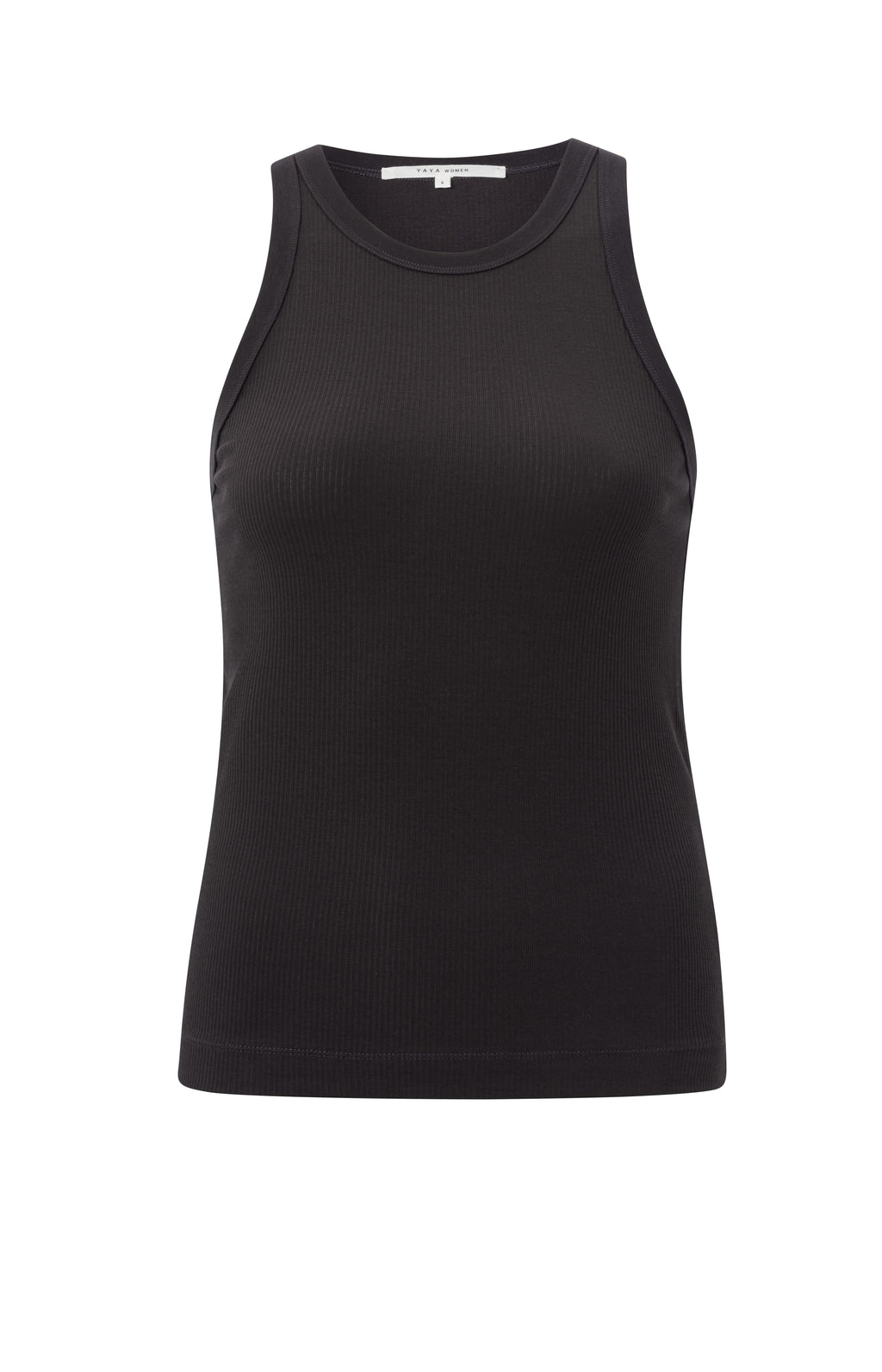 YAYA Ribbed Singlet Phantom