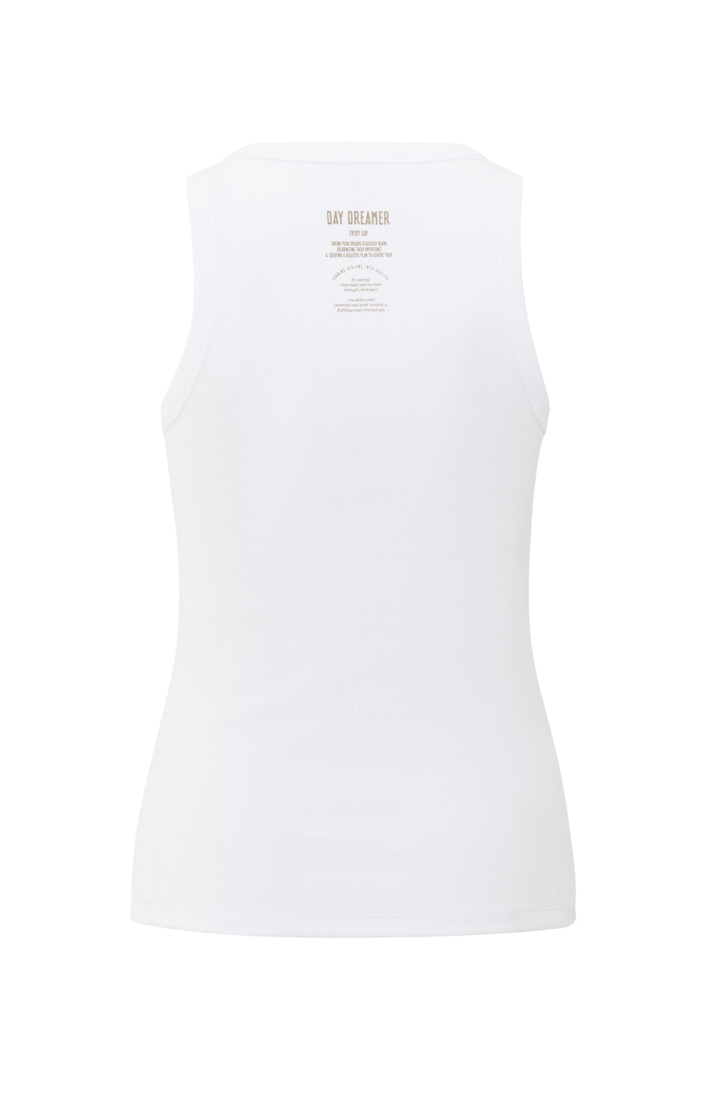 YAYA  Rib Singlet With Print At Back