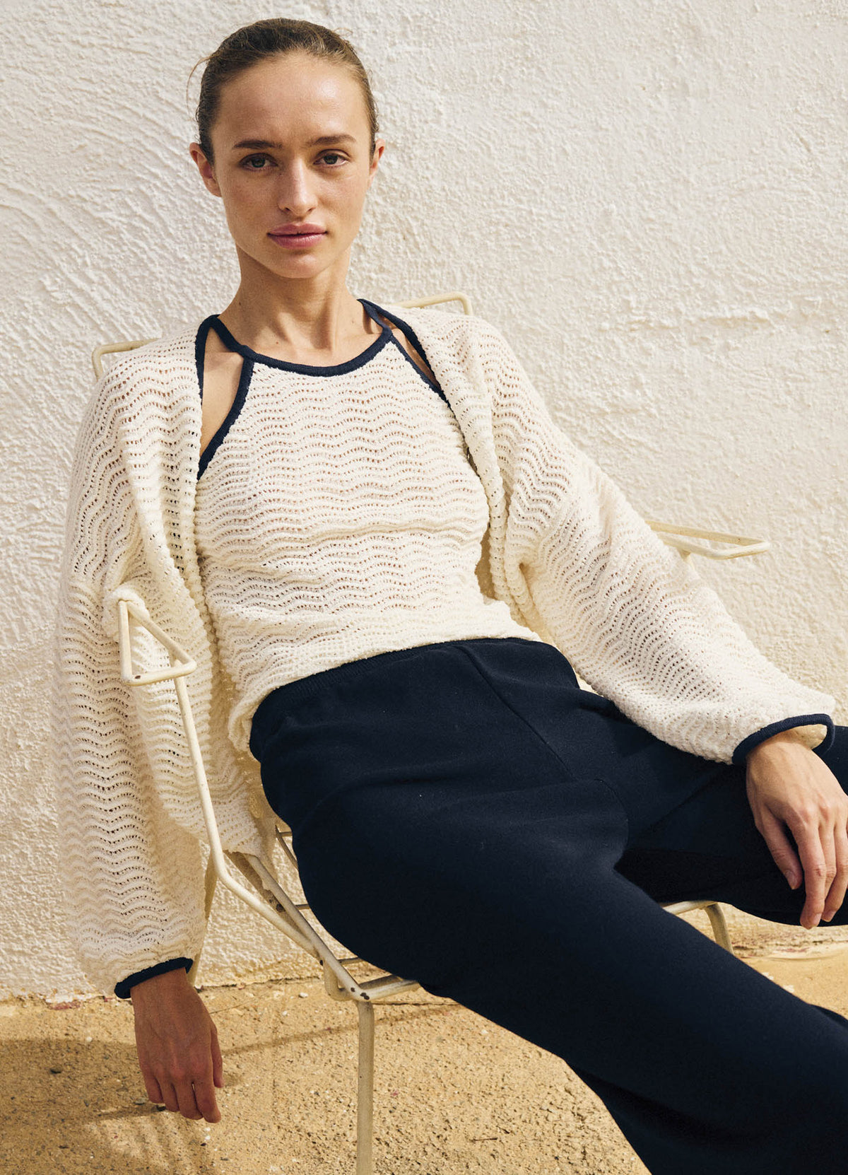 Sita Murt Cream Matching Strap Top