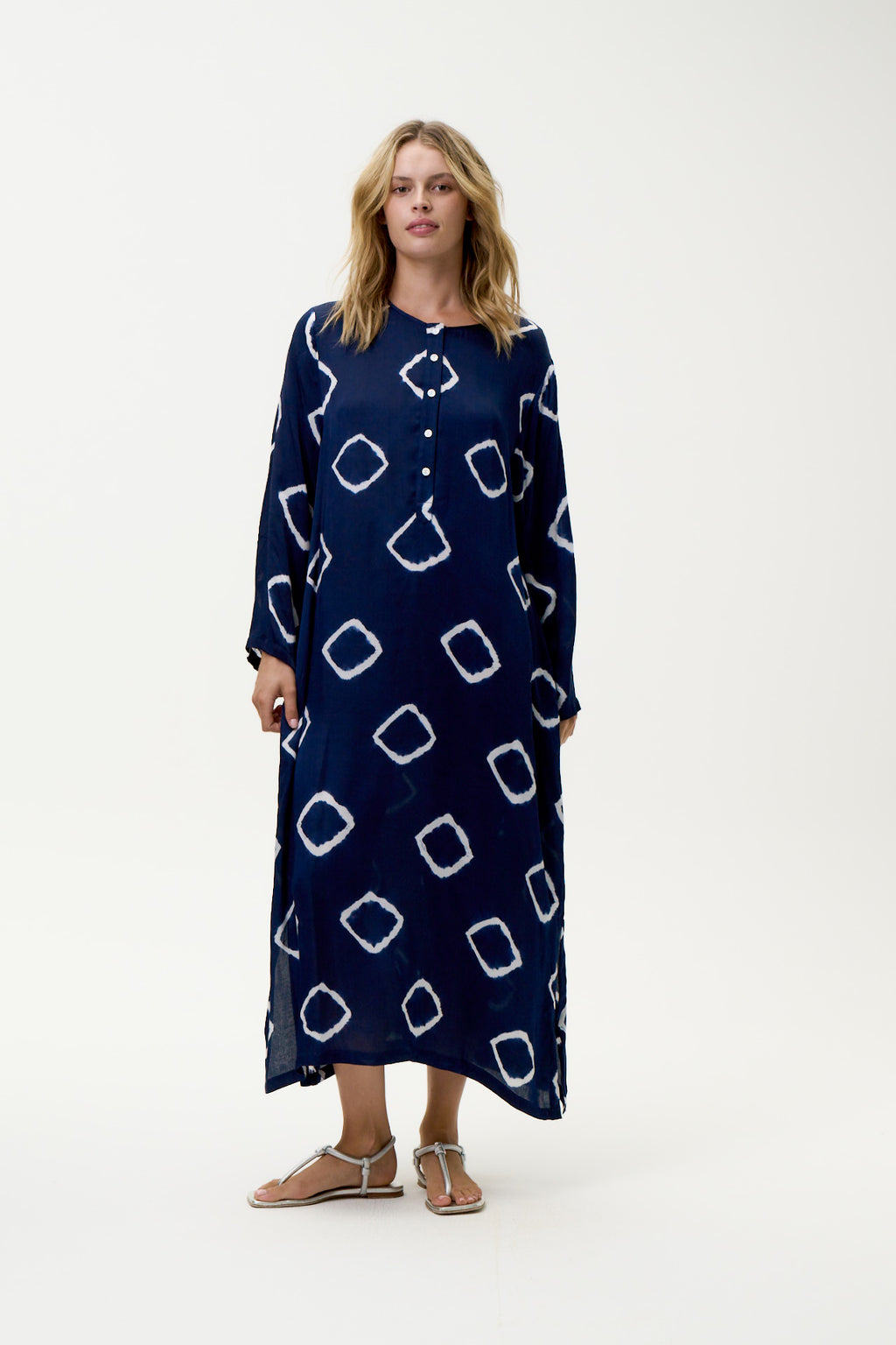 One Season Atlas Cupro Llewi Maxi - Navy
