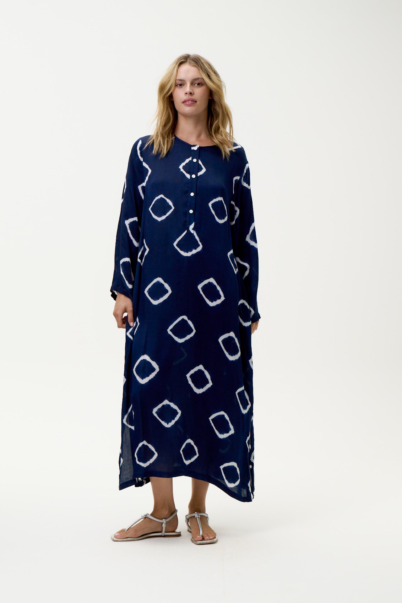 One Season Atlas Cupro Llewi Maxi - Navy