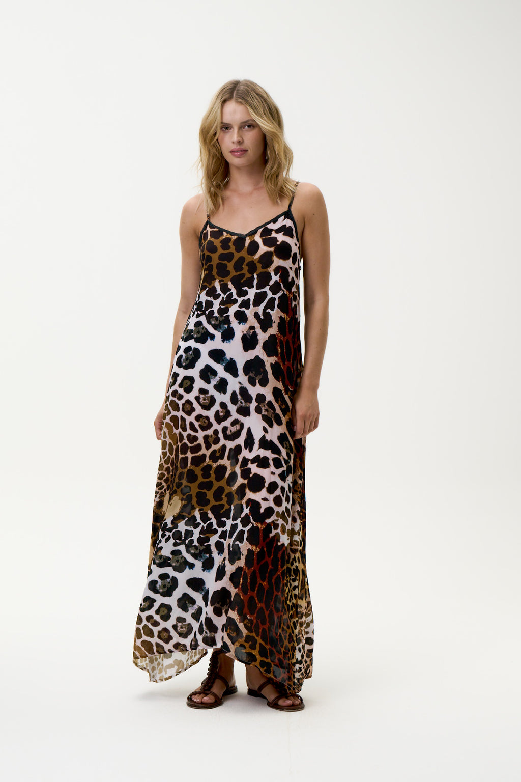 One Season Antoinette Slip-Lipari-Viscose-Leopard