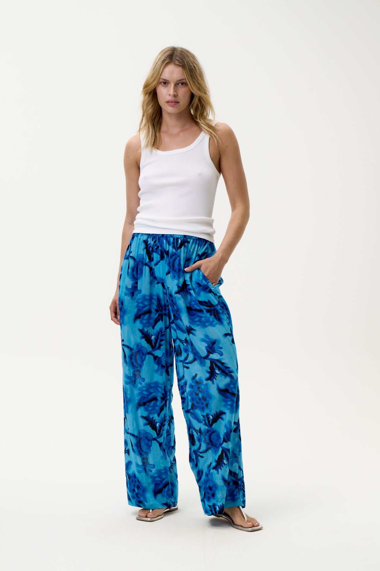 One Season Isla Pant-Milos-Sushi Voile-Blue