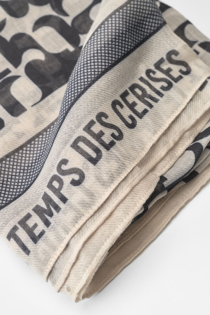 Le Temps des Cerises Mono Ice Cream Scarf
