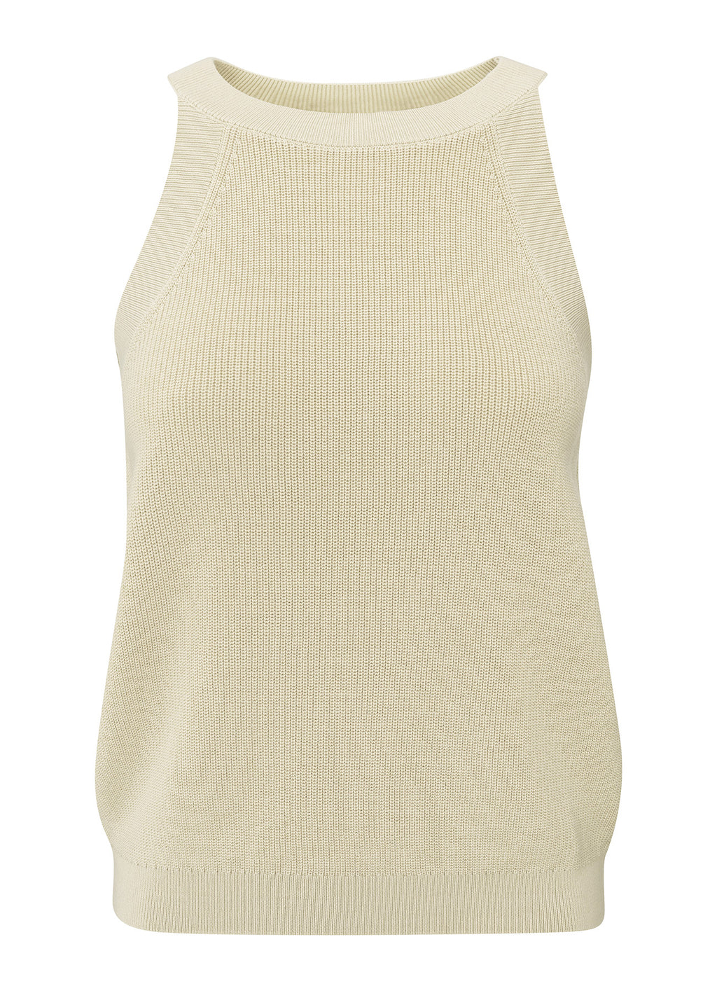 YAYA Knitted Tank top with High Neckline