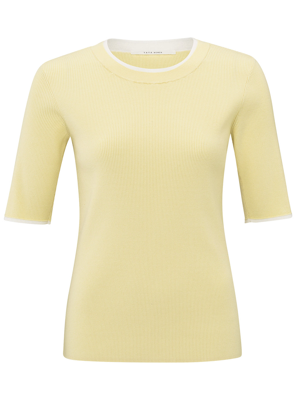 YAYA Rib Fitted Sweater