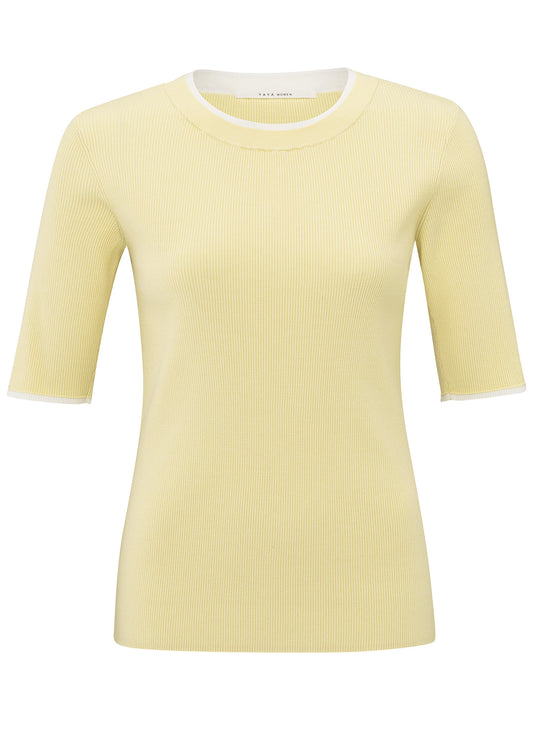 YAYA Rib Fitted Sweater