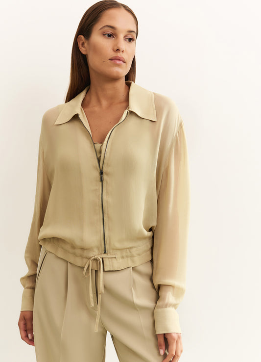 YAYA Blouse Jacket with Zipper