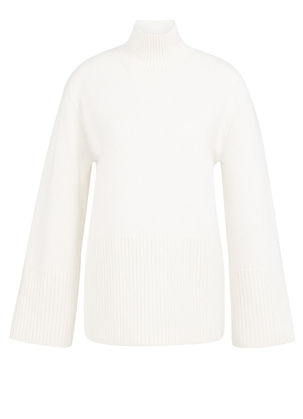 YAYA High Neckline Sweater Ls Snowfall White 10002