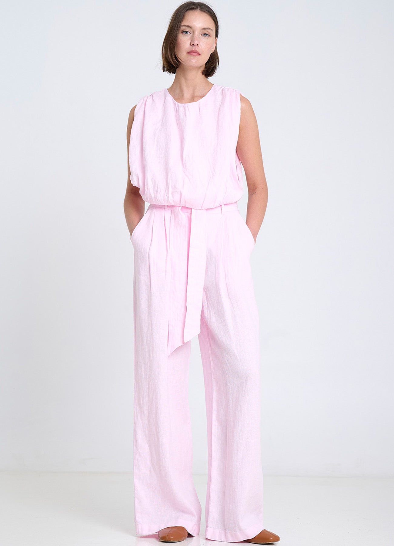 Sita Murt Pretty in Pink Linen Pants