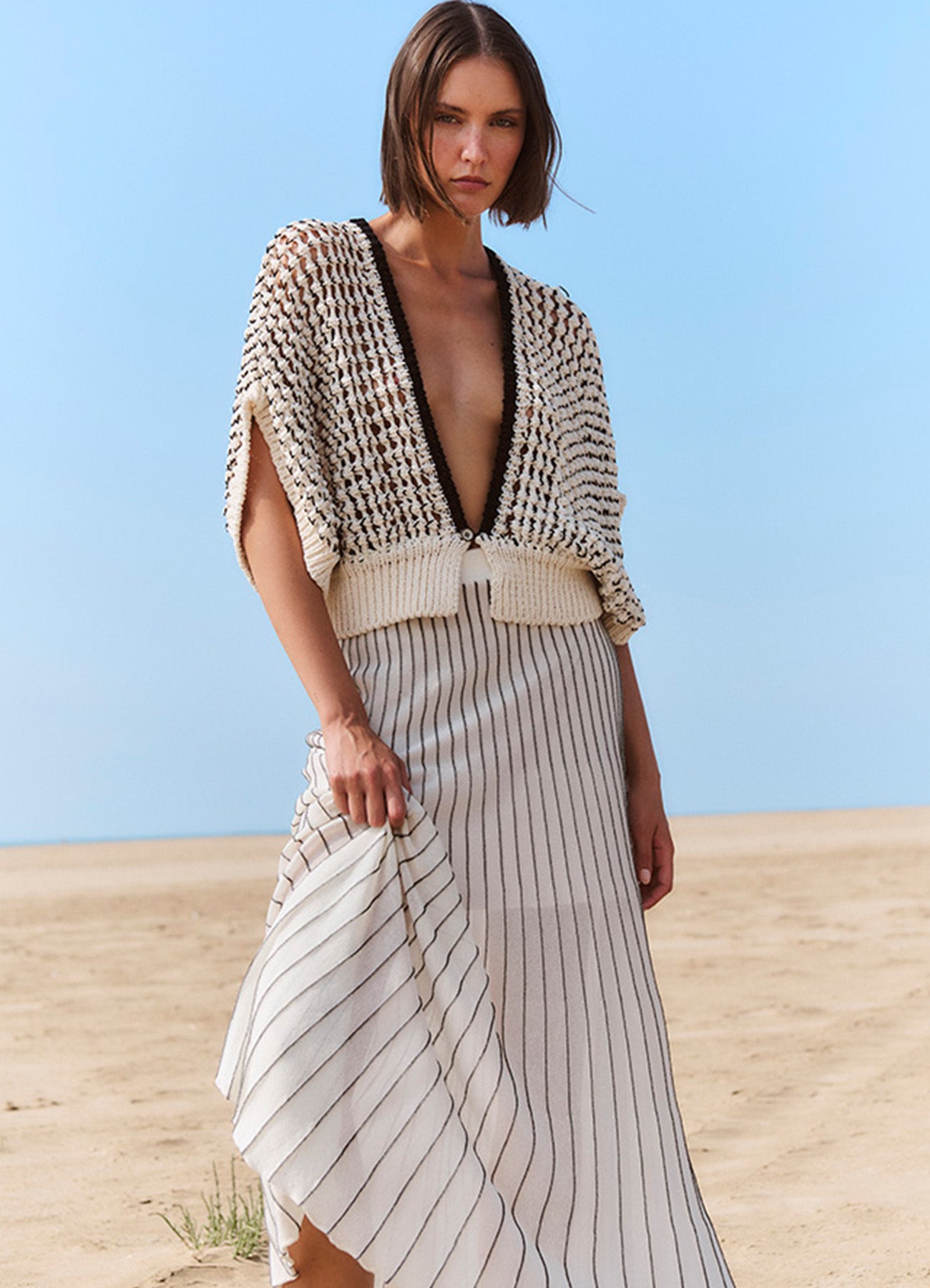 Sita Murt Textured Knitted Vest