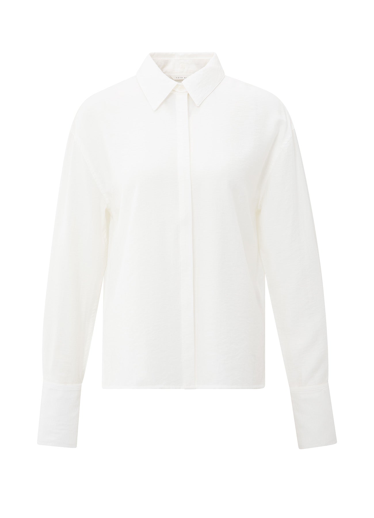YAYA Shirt With Removable Collar - Off White