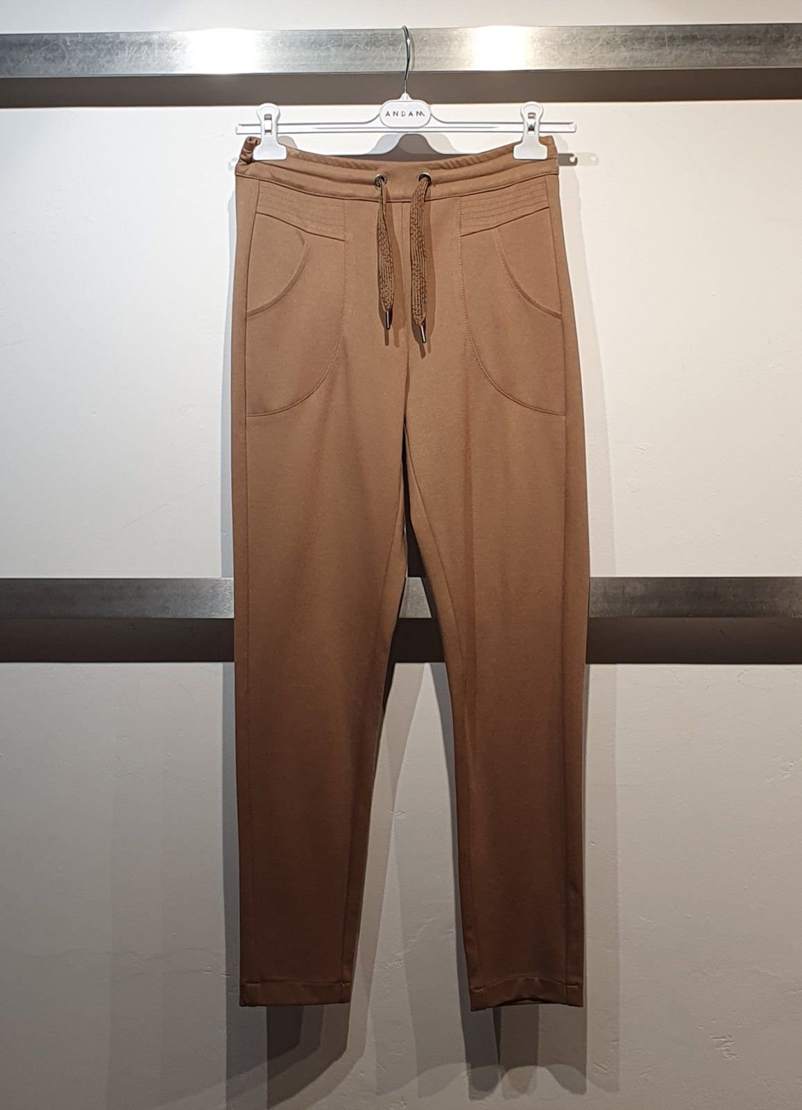 Andam High-waisted, wide-leg Pants with Elastic