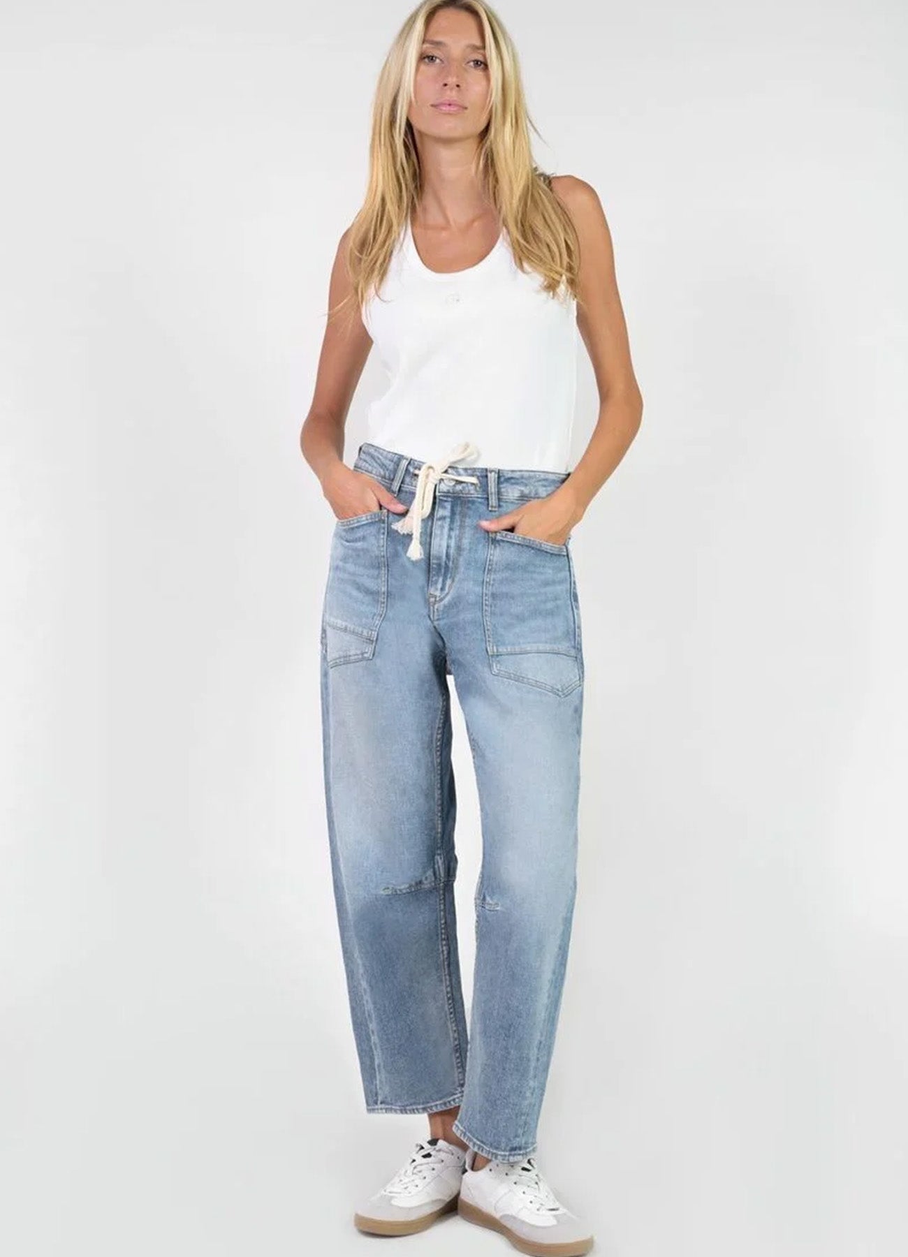 Le Temps des Cerises Madie Balloon Jean Blue N°5