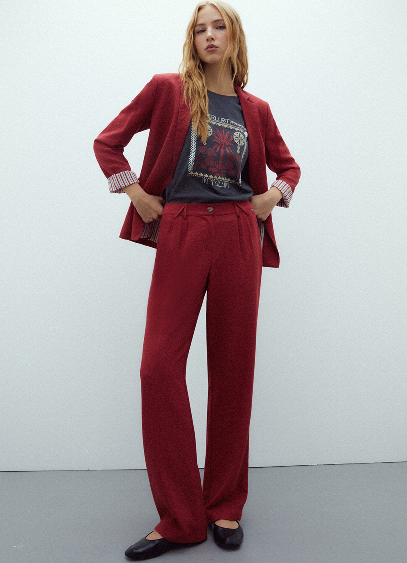 Andam Red Trouser