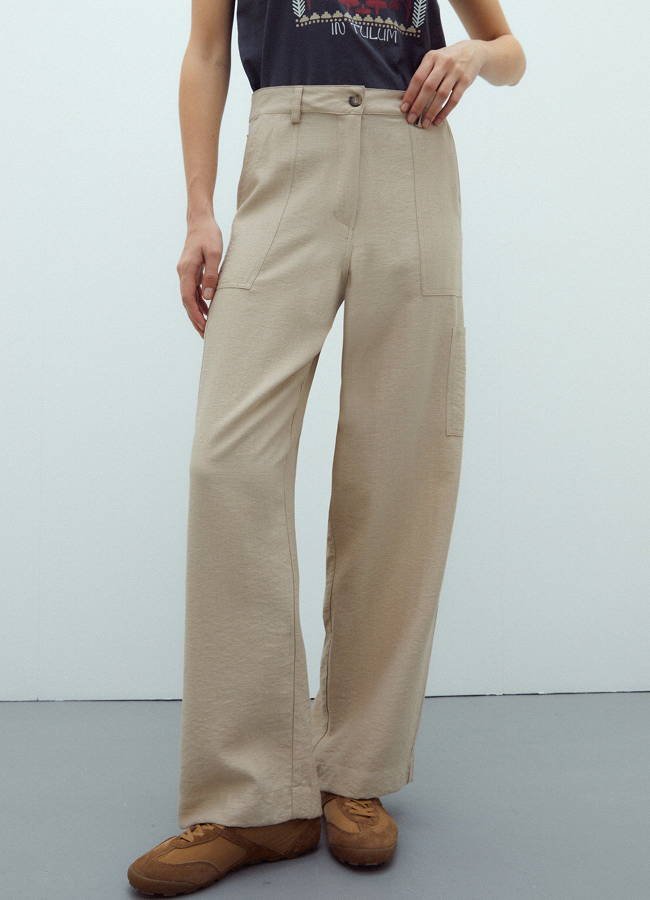Andam Beige Trousers