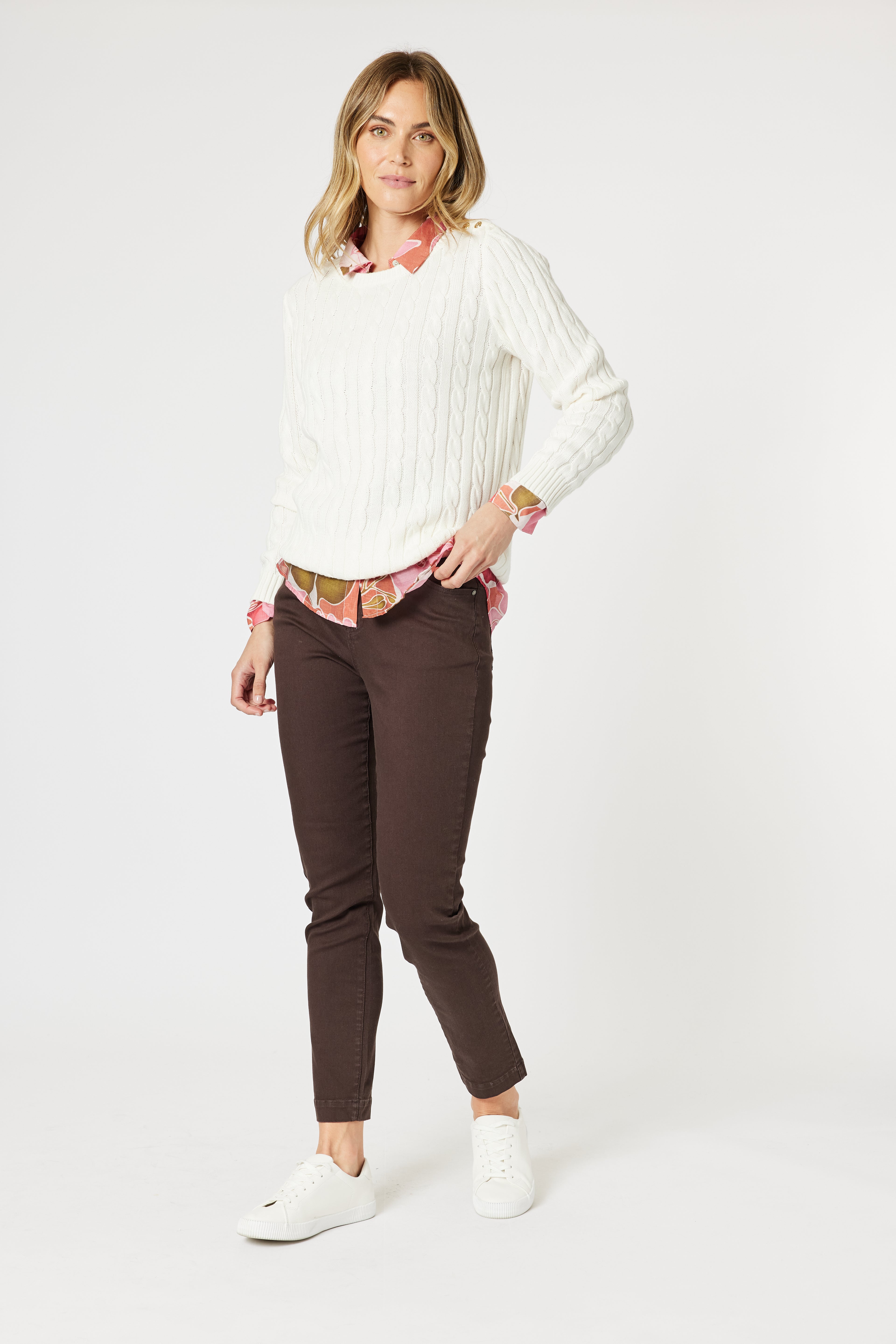 Gordon Smith Kala Cable Knit Jumper