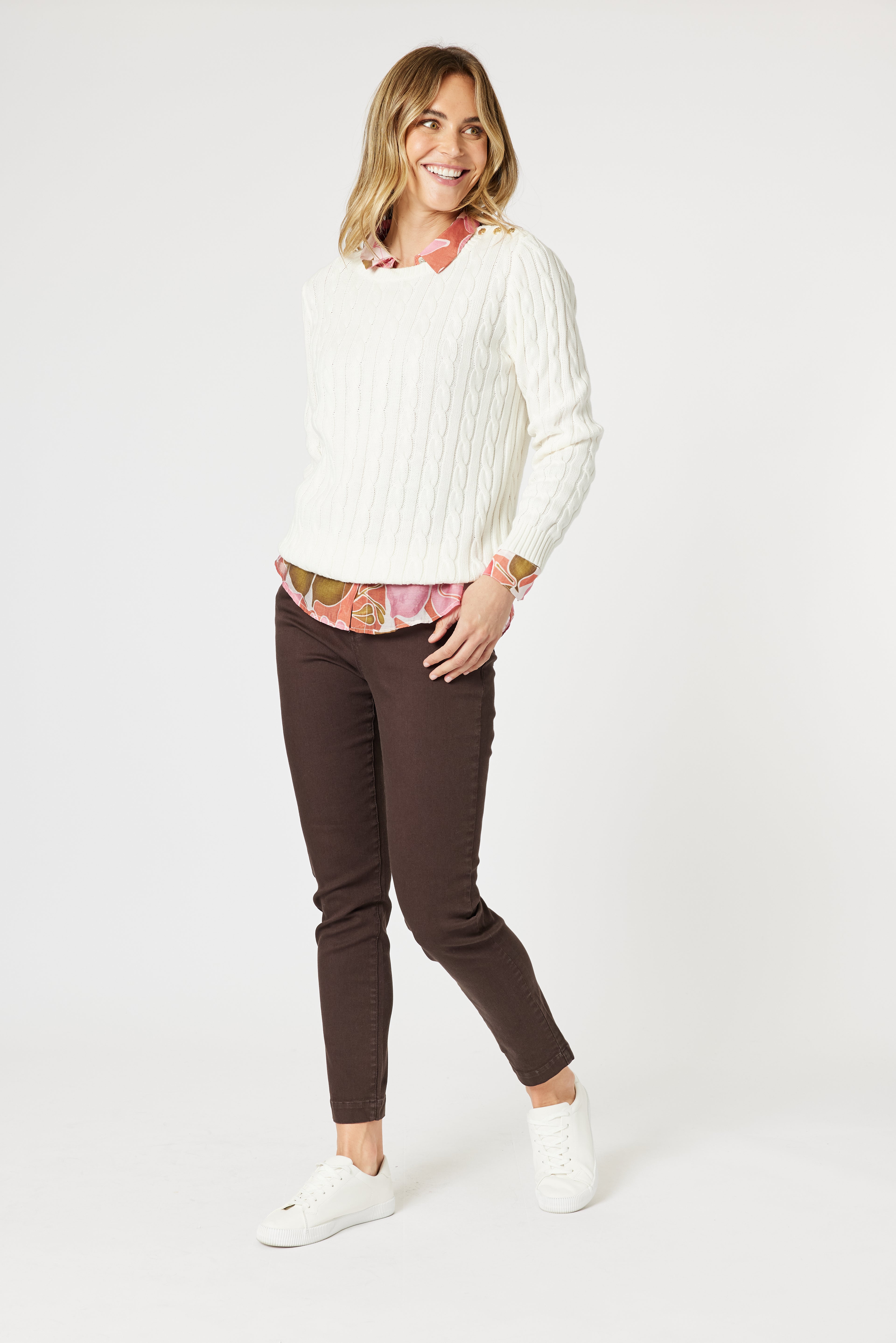 Gordon Smith Kala Cable Knit Jumper