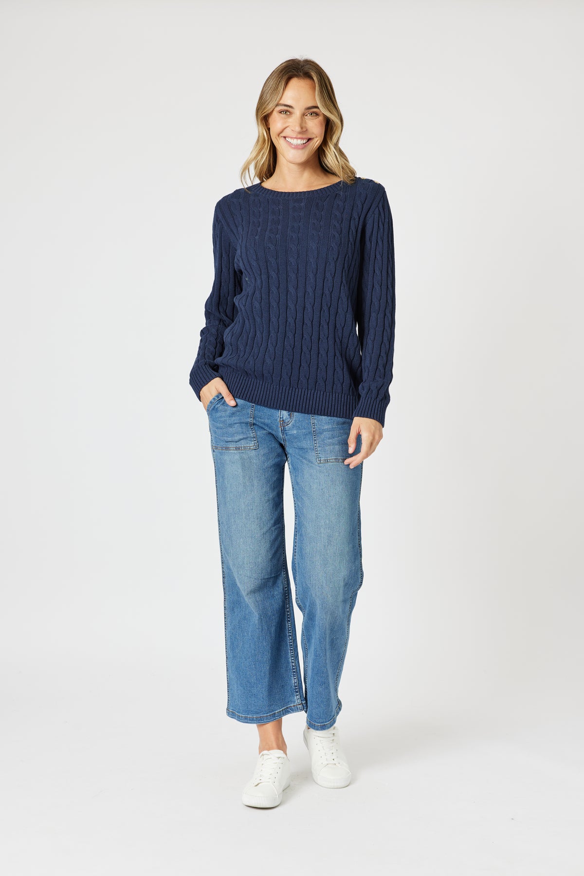 Gordon Smith Navy Sweater