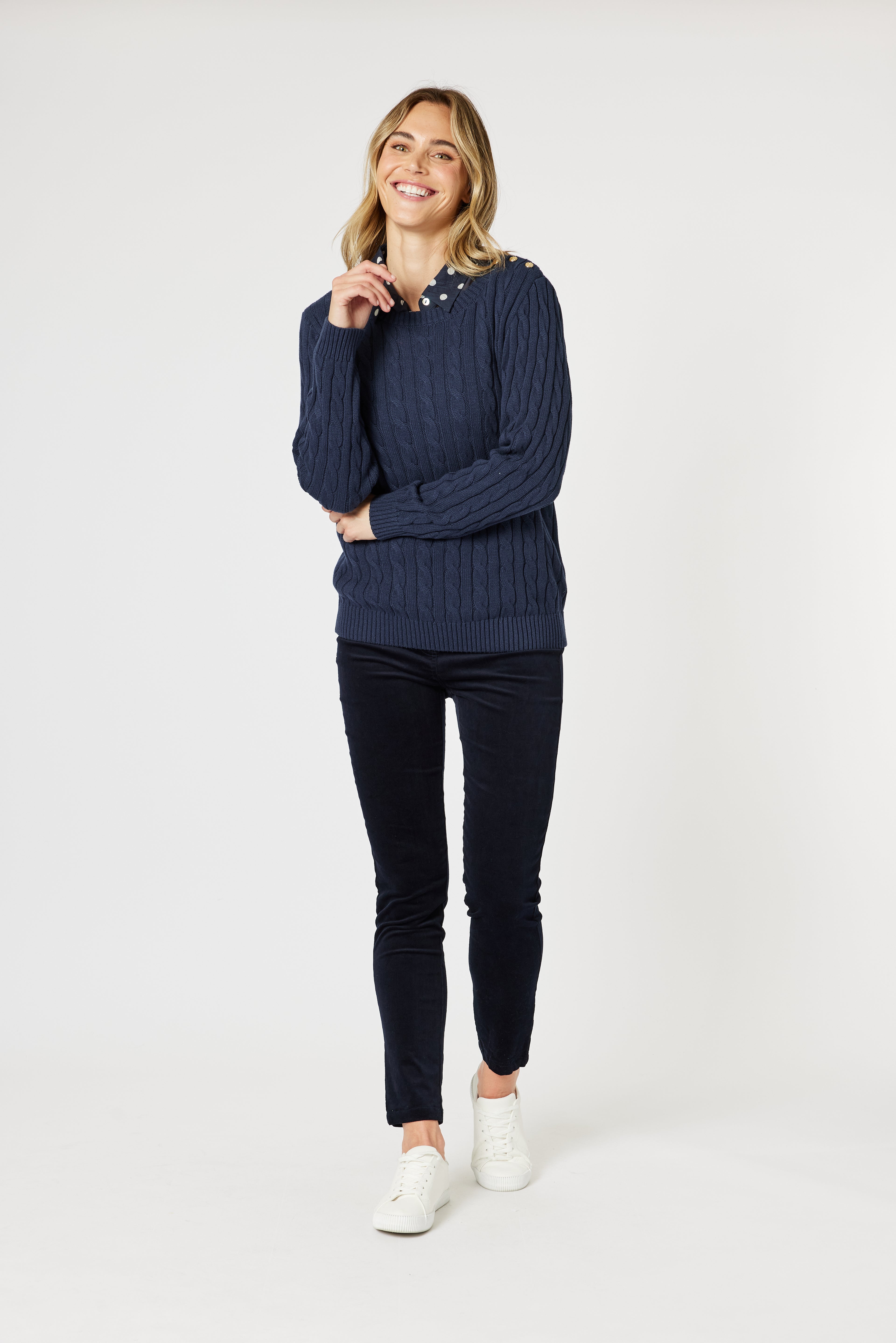 Gordon Smith Kala Cable Knit Jumper
