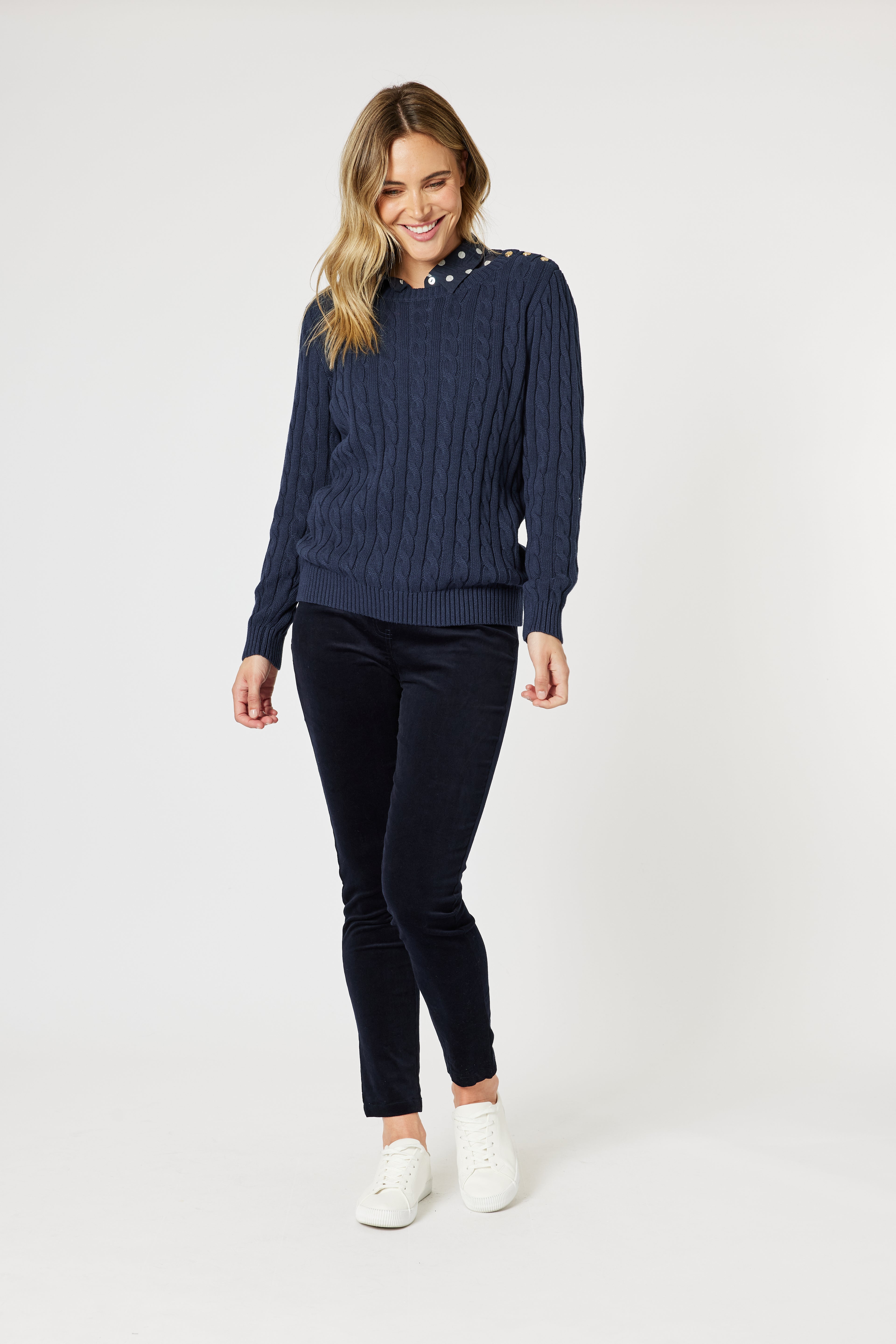 Gordon Smith Kala Cable Knit Jumper