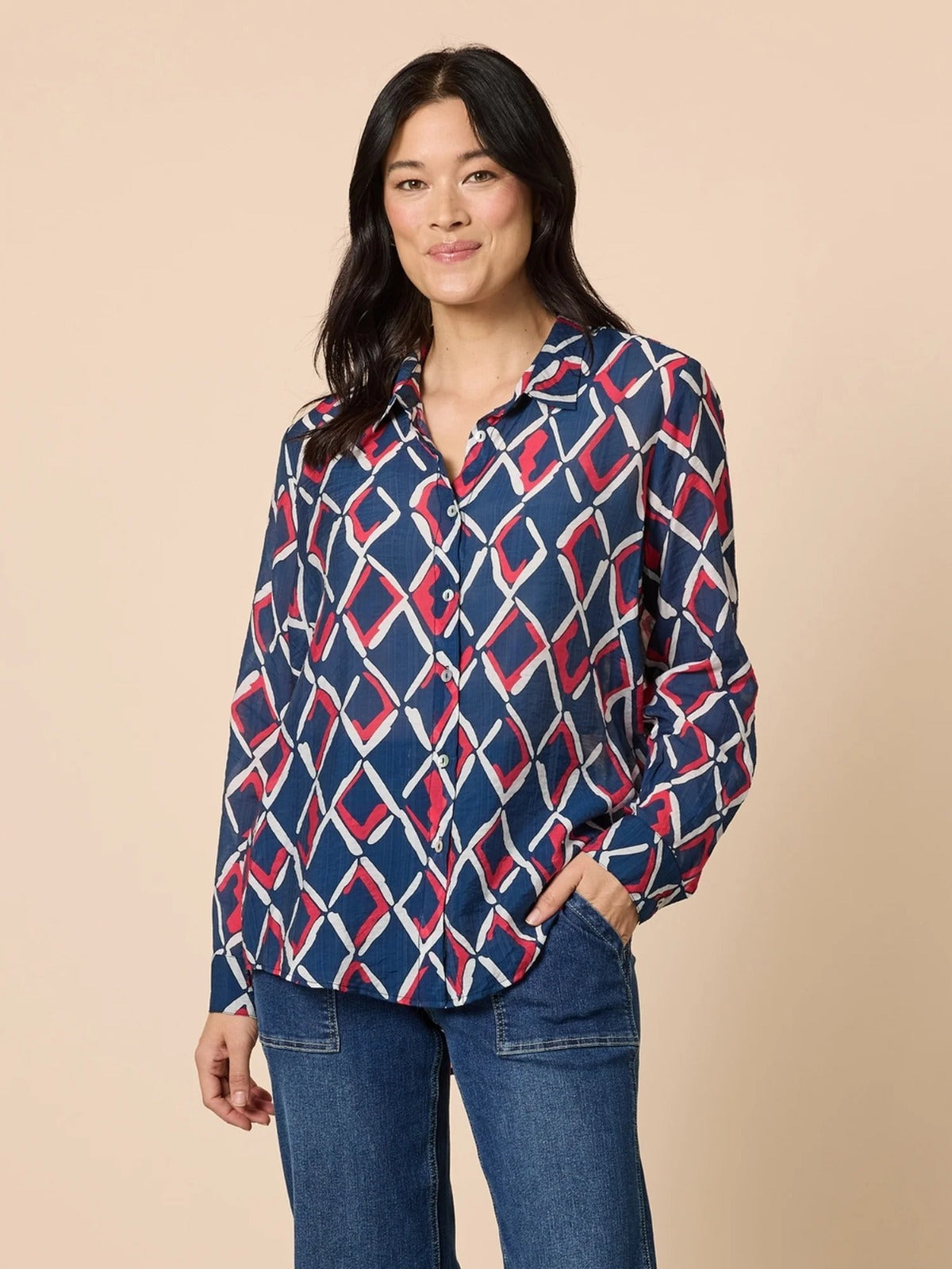 Gordon Smith Shirt 48853 navy/multi
