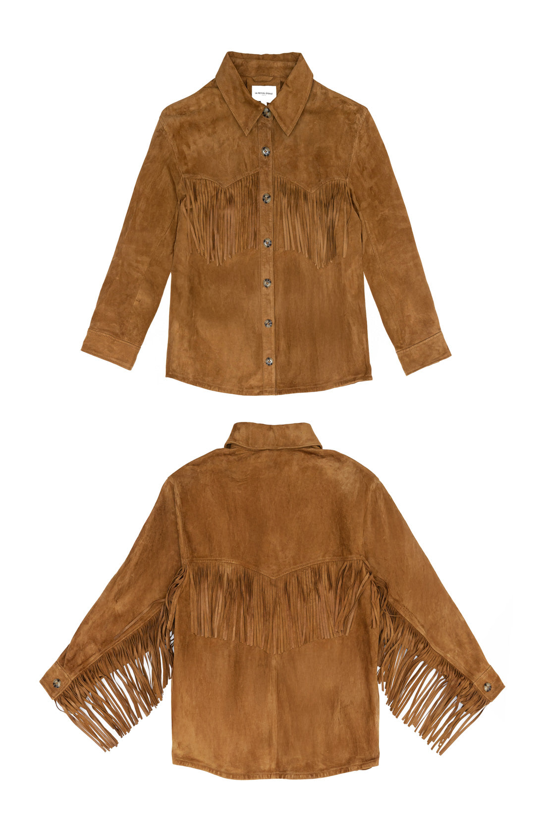 La Petite Etoile Floris Suede Leather Jacket